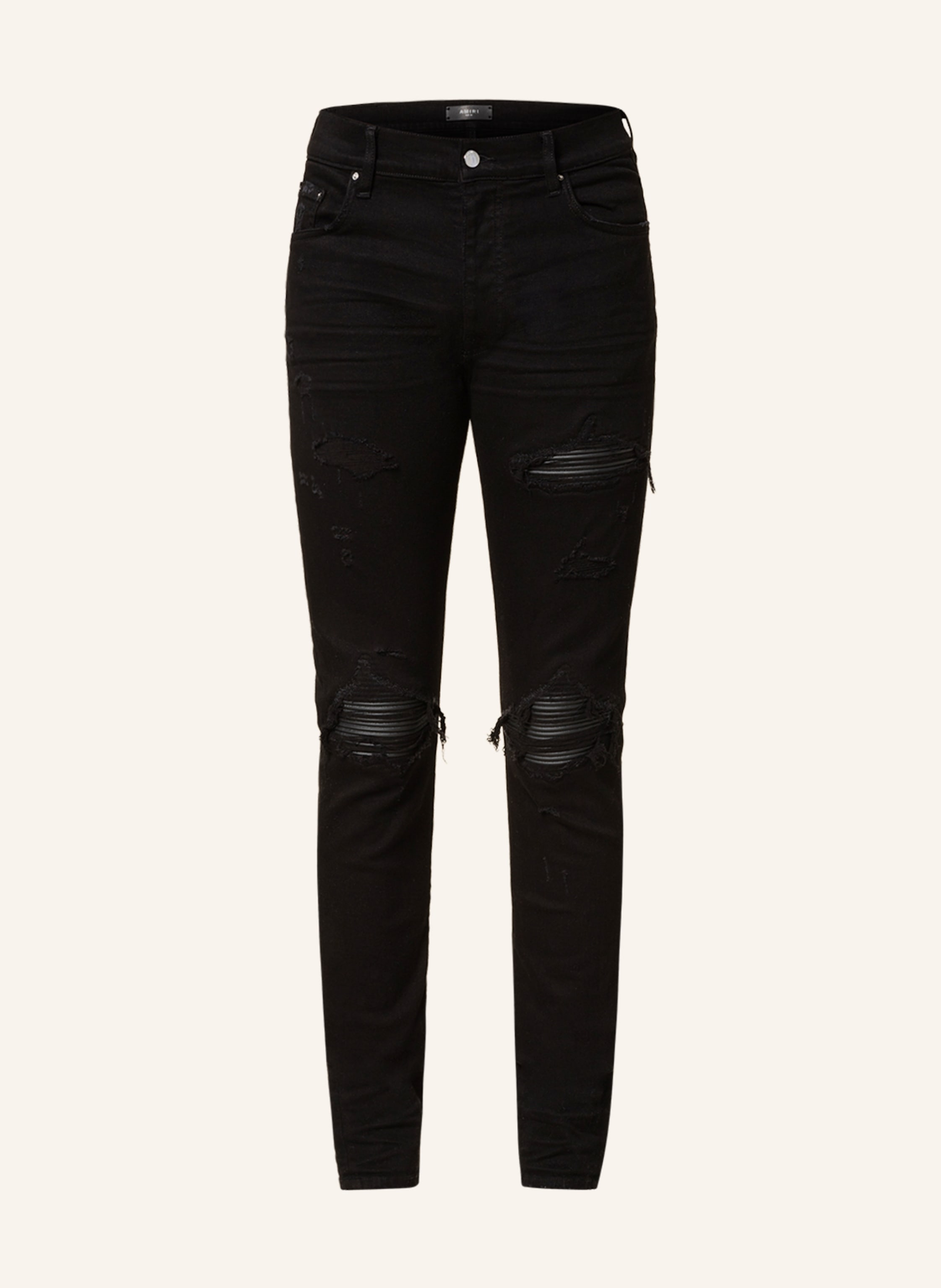 AMIRI Destroyed jeans MX1 skinny fit in 001 black