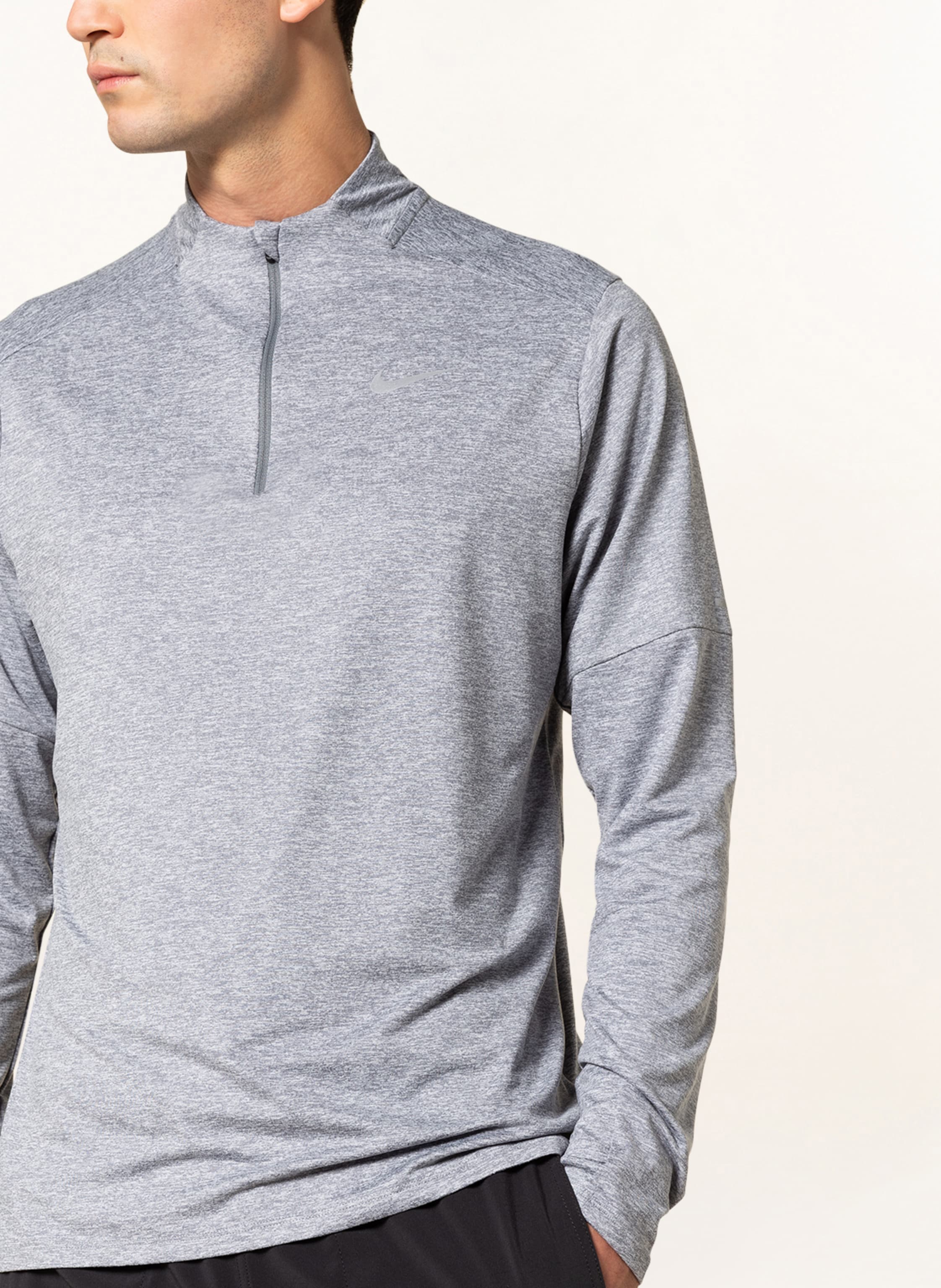 Thumbnail - Nike Laufshirt Dri-Fit Element grau