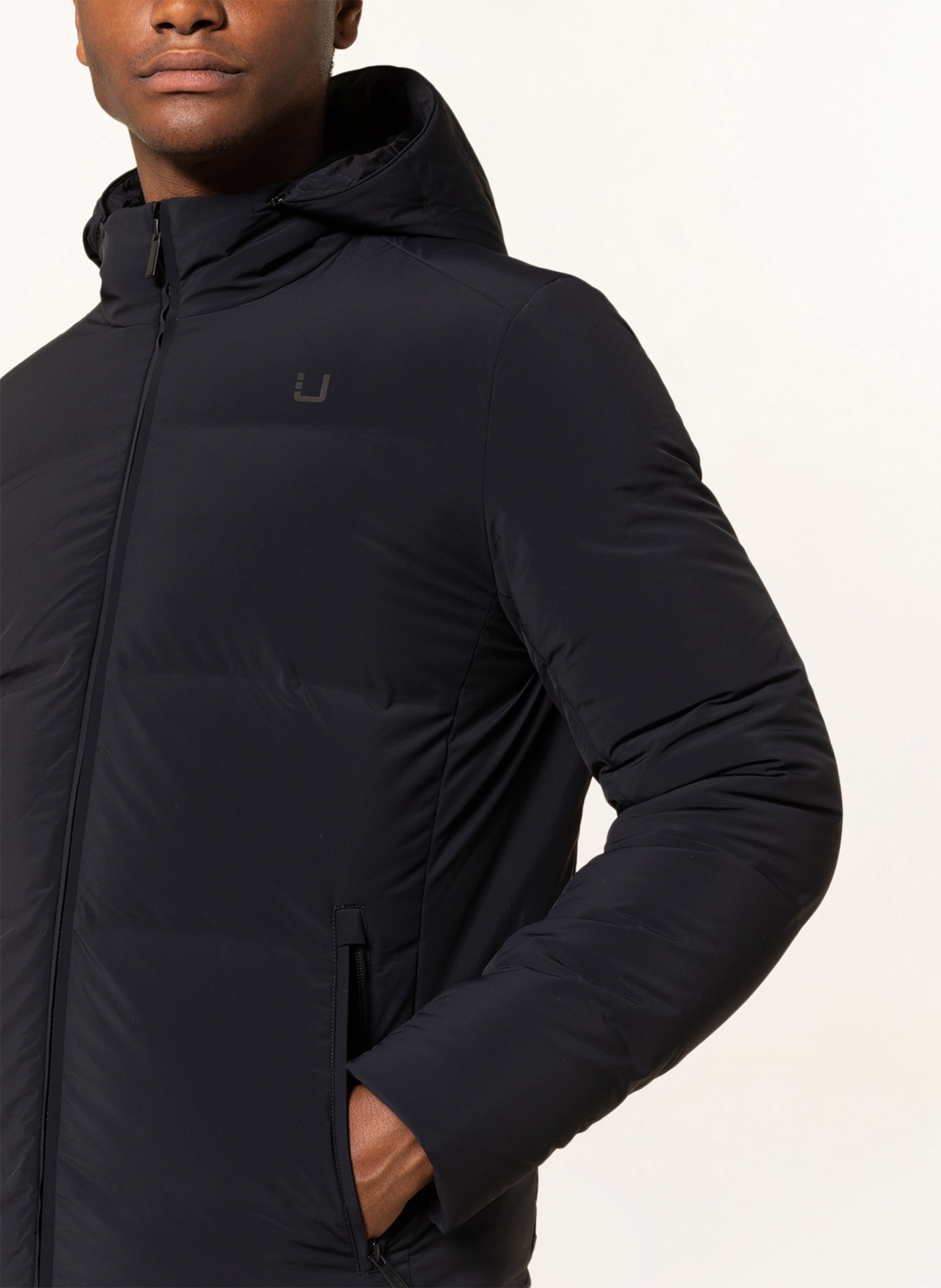 Thumbnail - Ubr Daunenjacke Bolt Mit Abnehmbarer Kapuze schwarz