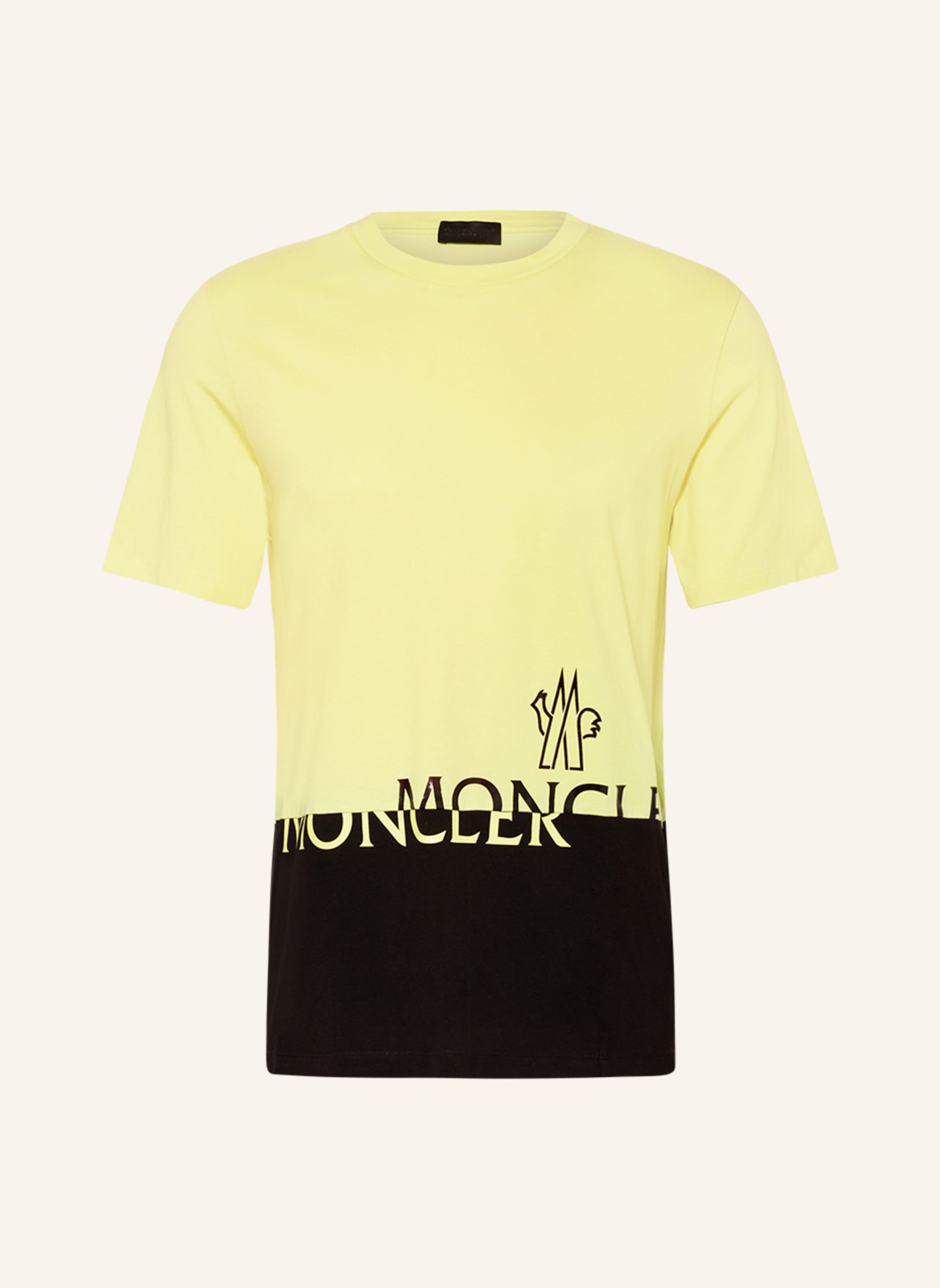 MONCLER T-shirt in yellow