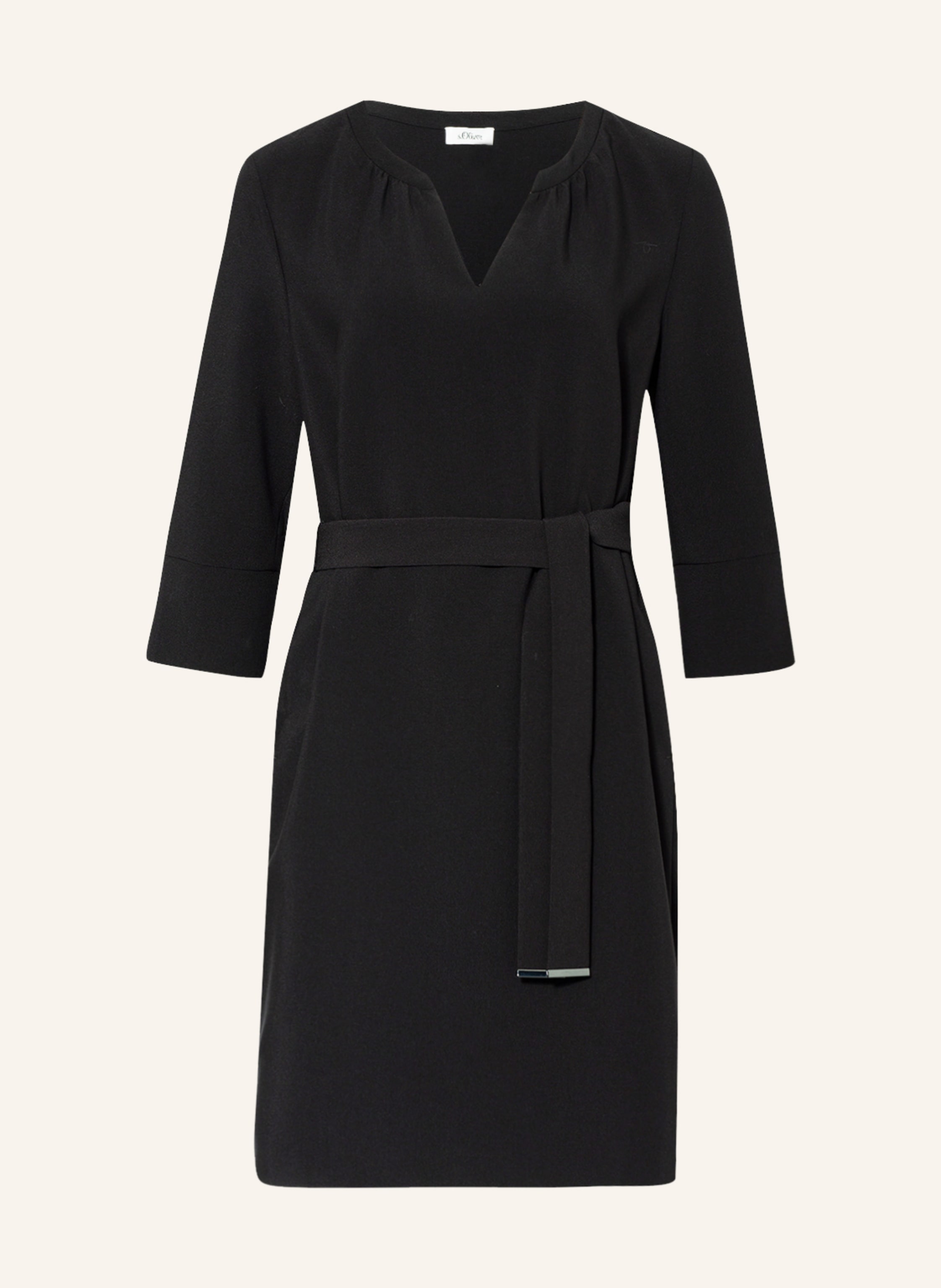 BLACK mit LABEL 3/4-Arm Kleid in s.Oliver schwarz