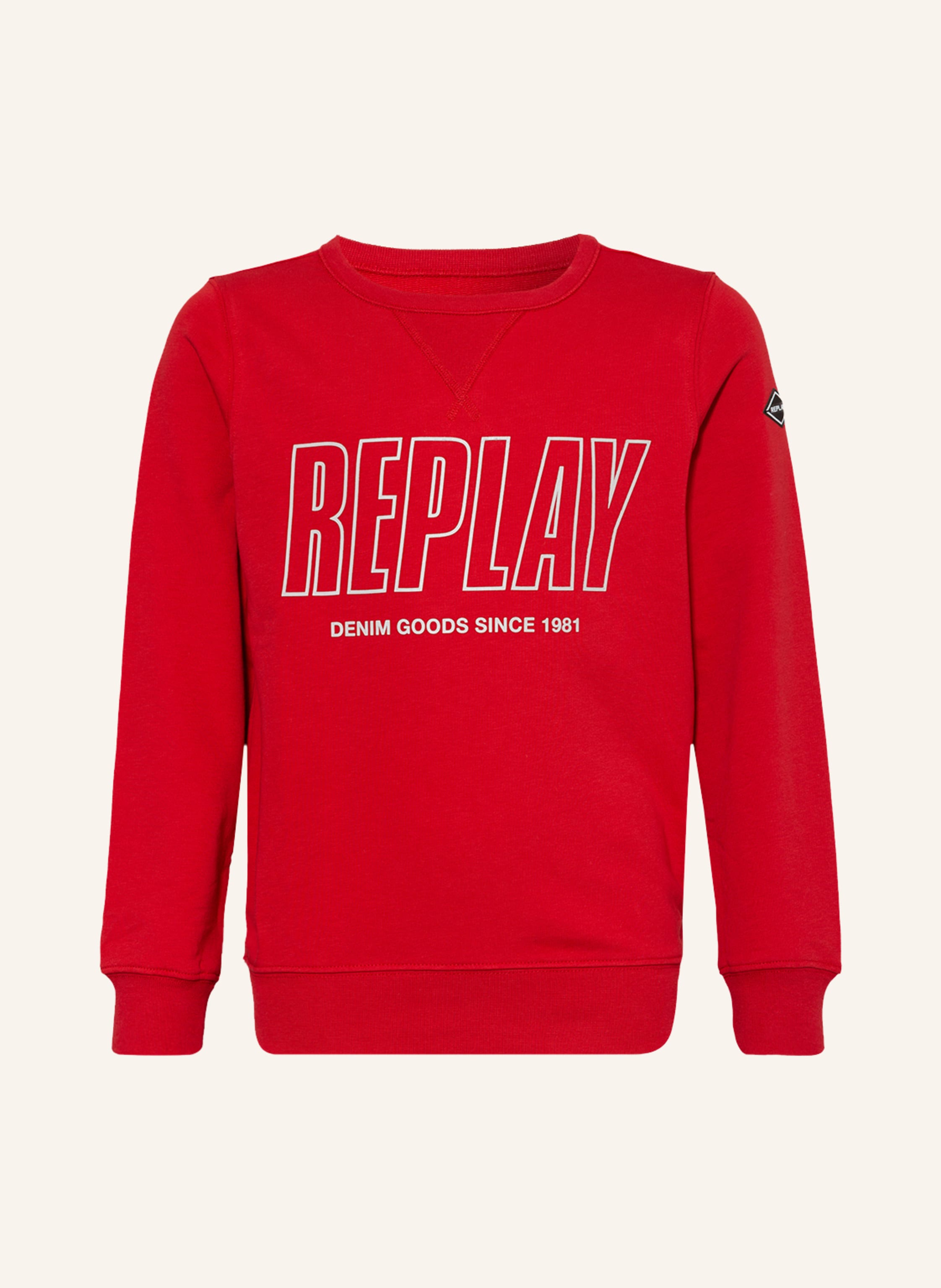 REPLAY Sweatshirt in rot