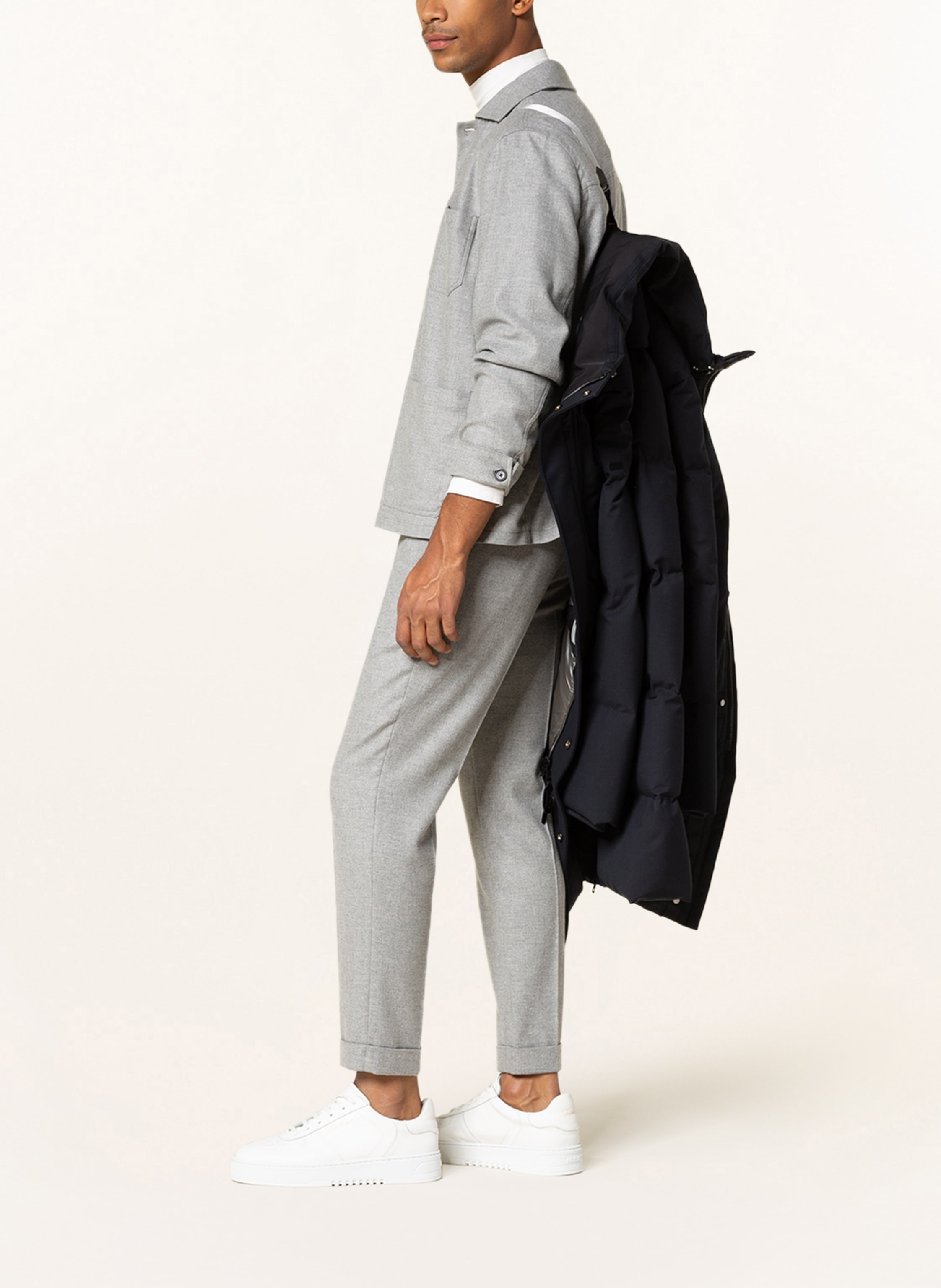 Thumbnail - Duno Daunenmantel Aron Parma Mit Abnehmbarer Kapuze blau