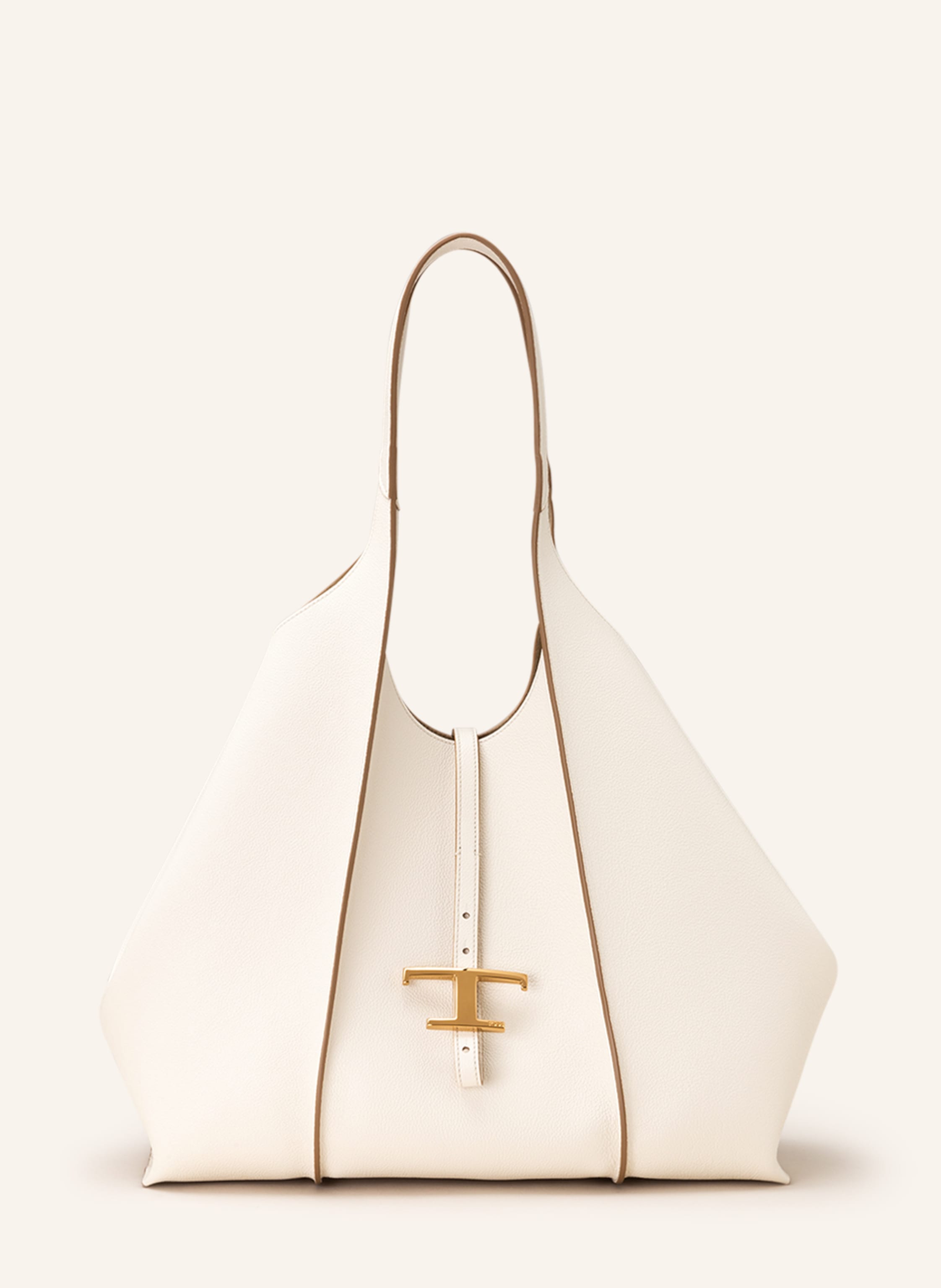 Tod's Tod's Shopper T Timeless Medium Mit Pouch weiss in ECRU