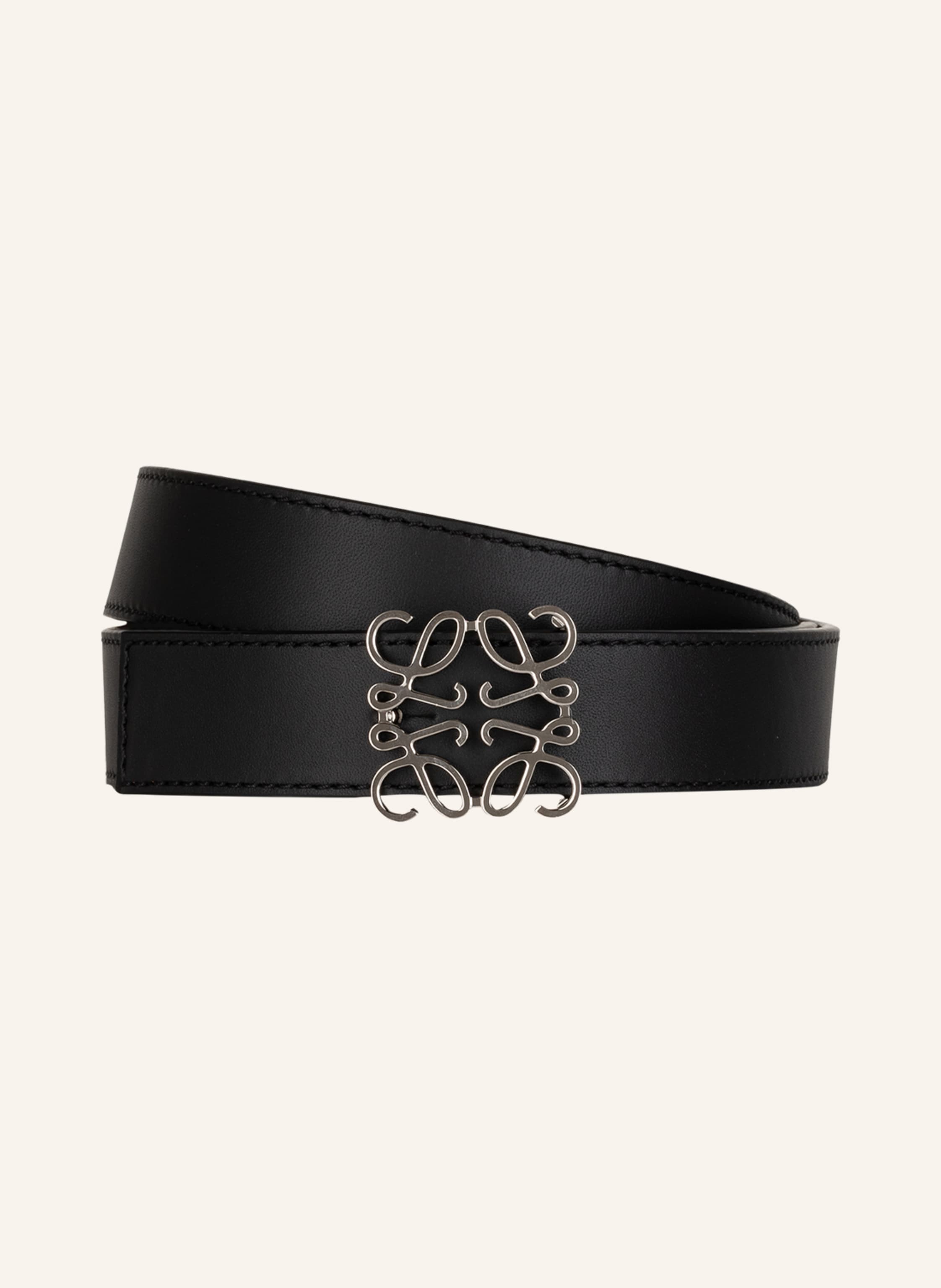 Loewe Loewe Ledergürtel Zum Wenden schwarz in SCHWARZ / COGNAC