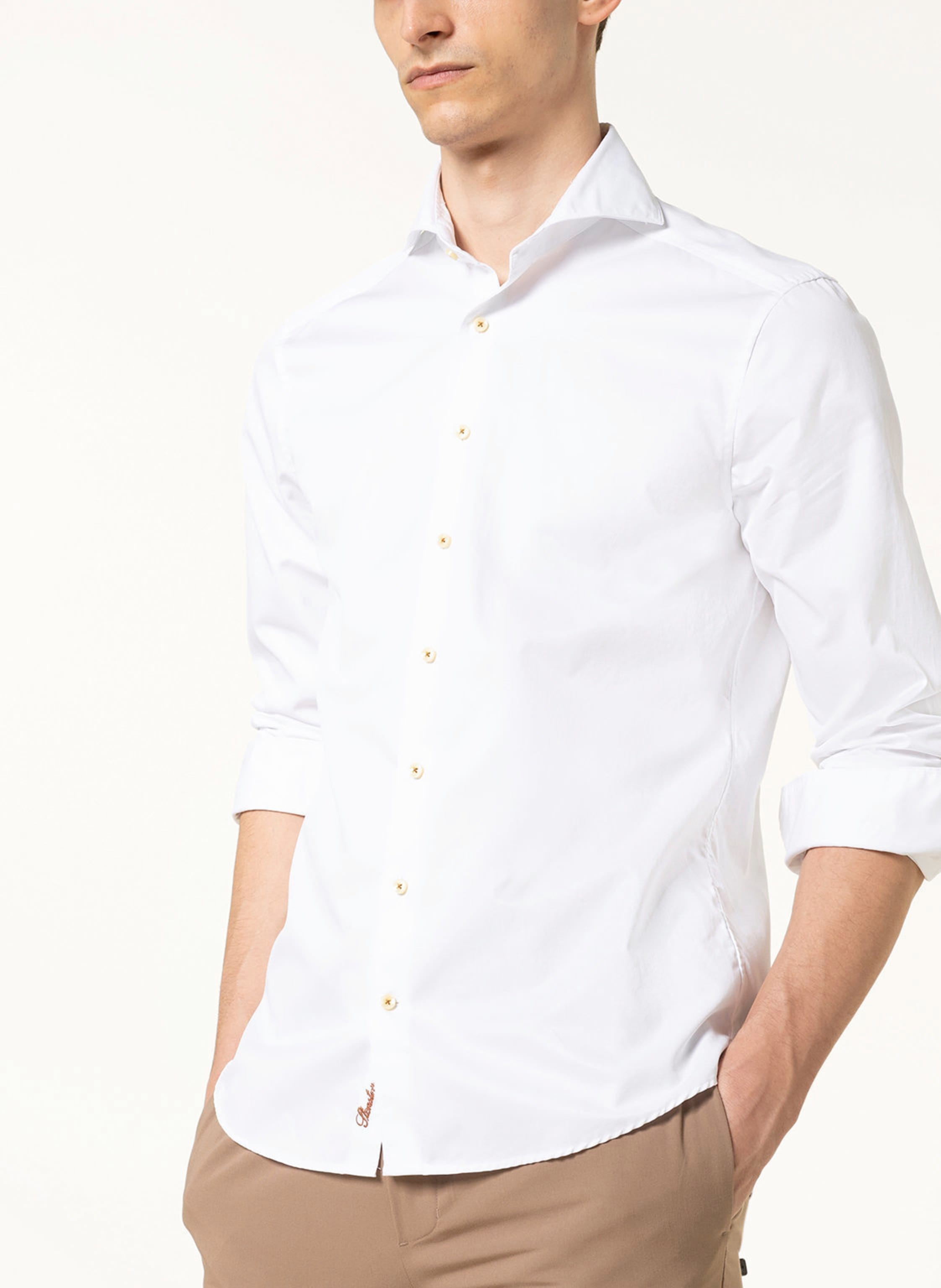 Thumbnail - Stenströms Hemd Slim Fit weiss