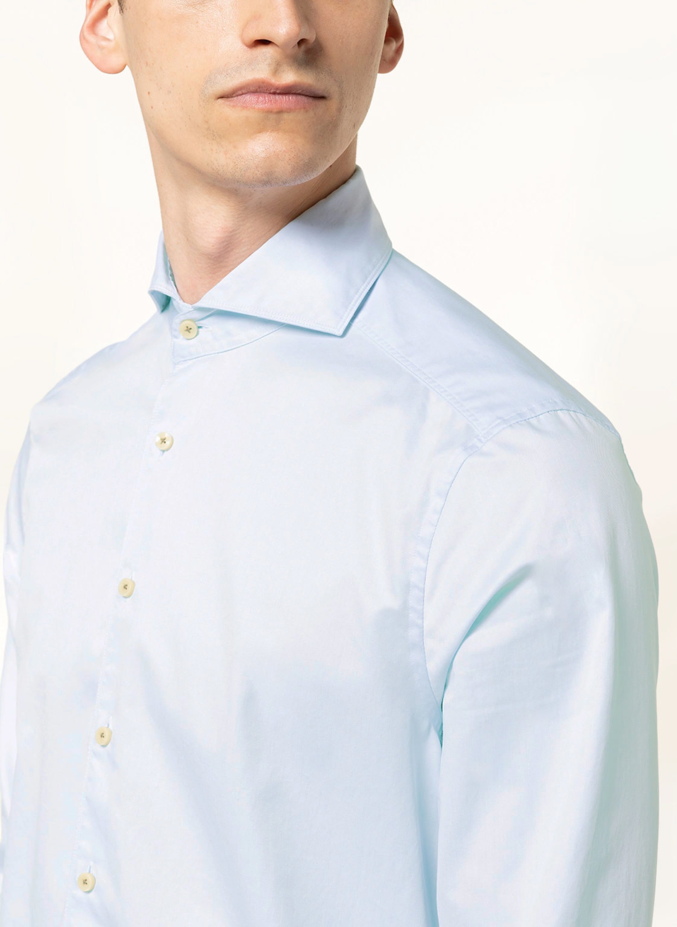 Thumbnail - Stenströms Hemd Slim Fit blau