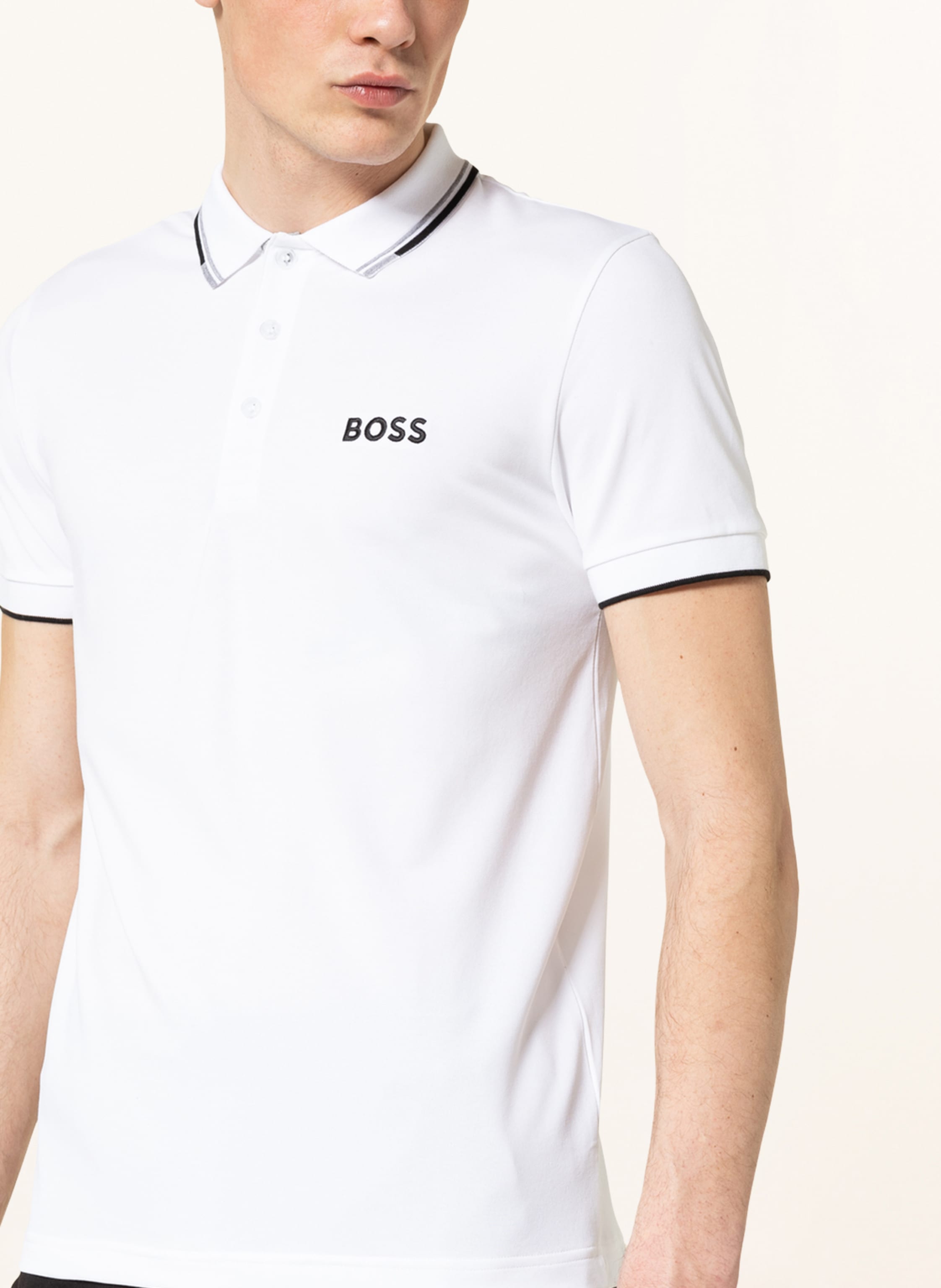 Thumbnail - Boss Funktions-Poloshirt Paddy Pro weiss