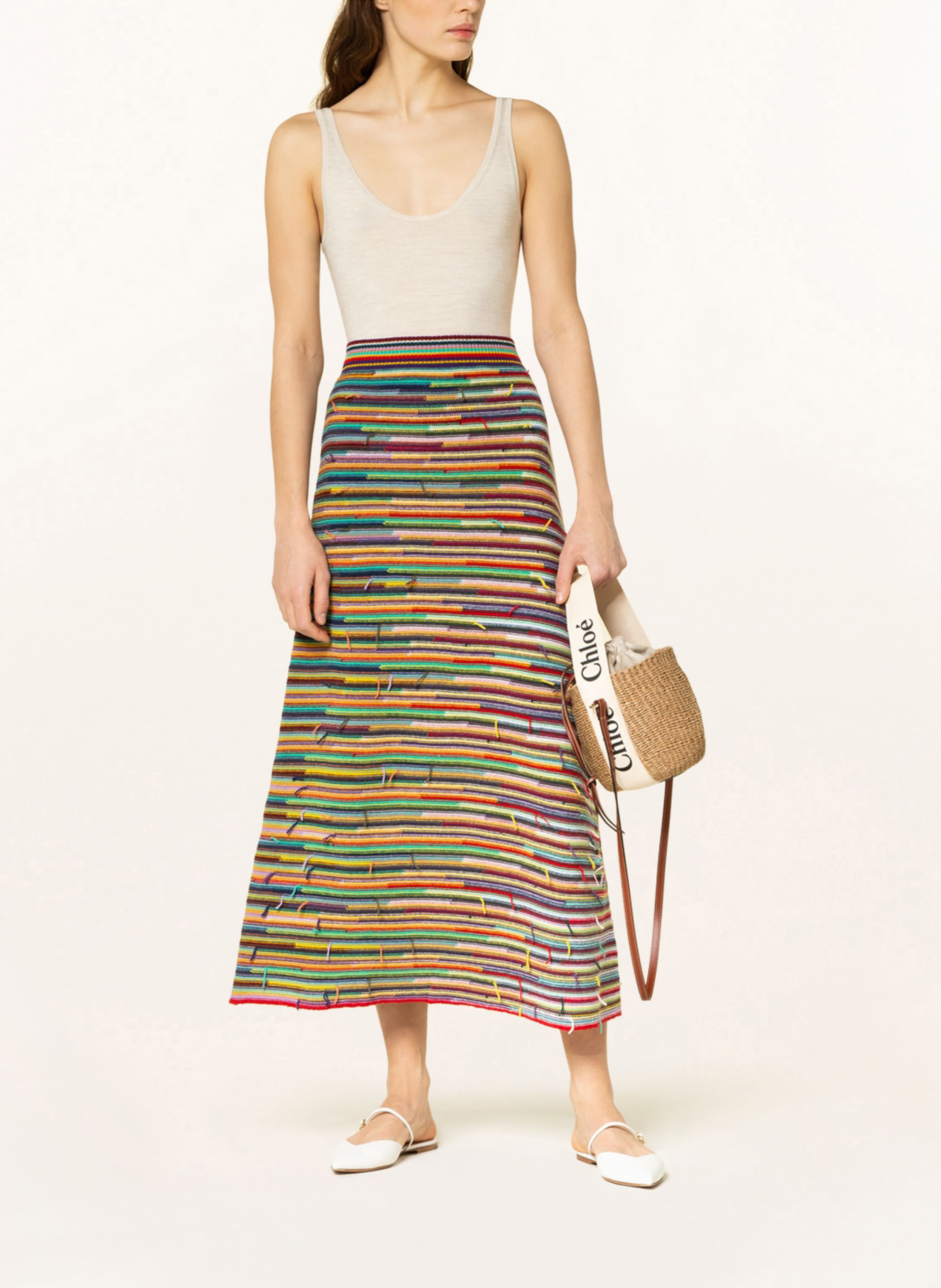 Thumbnail - Chloé Beuteltasche Woody beige