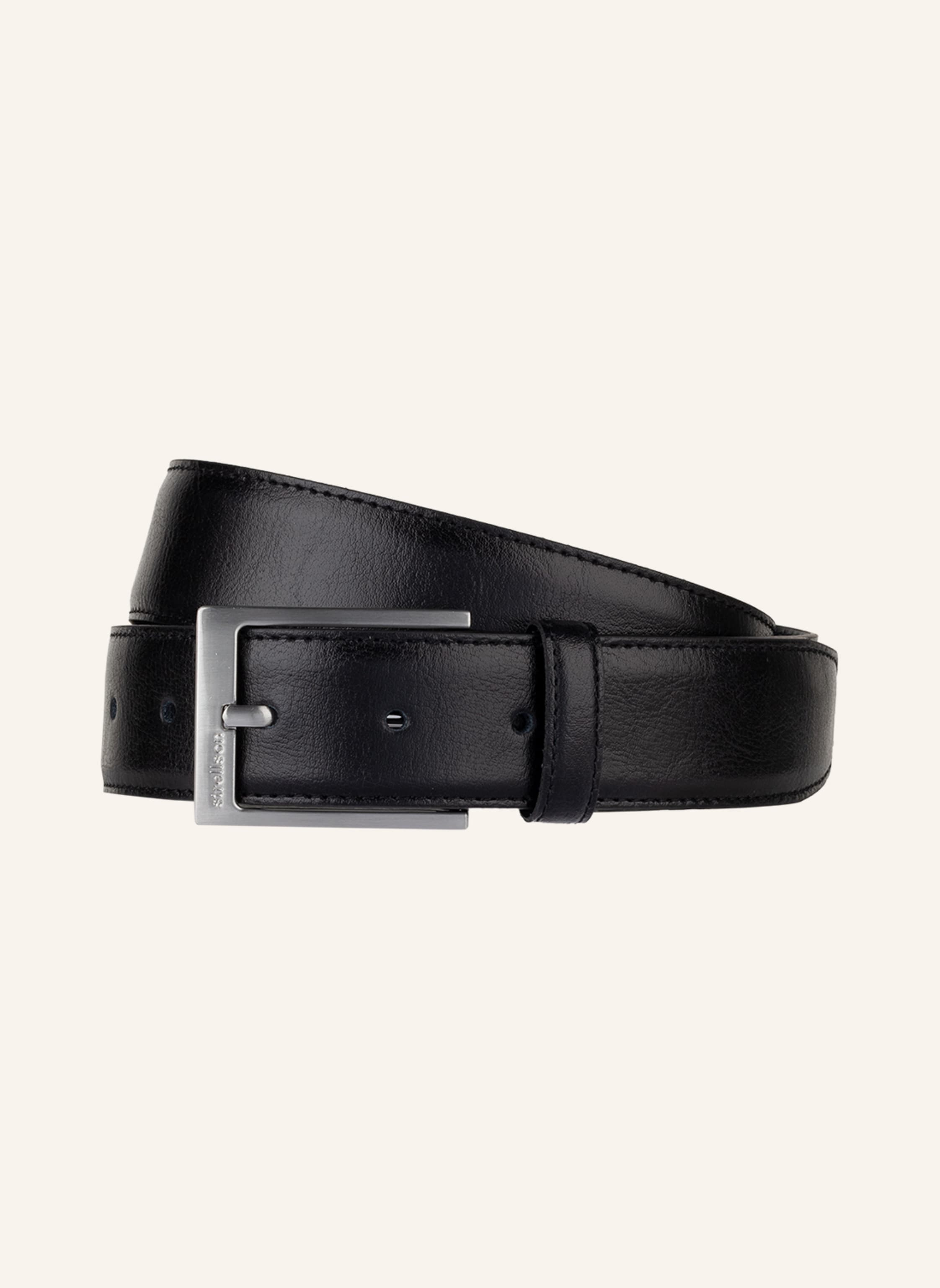 PapoeaNieuwGuinea hulp houd er rekening mee dat STRELLSON Leather belt in black | Breuninger