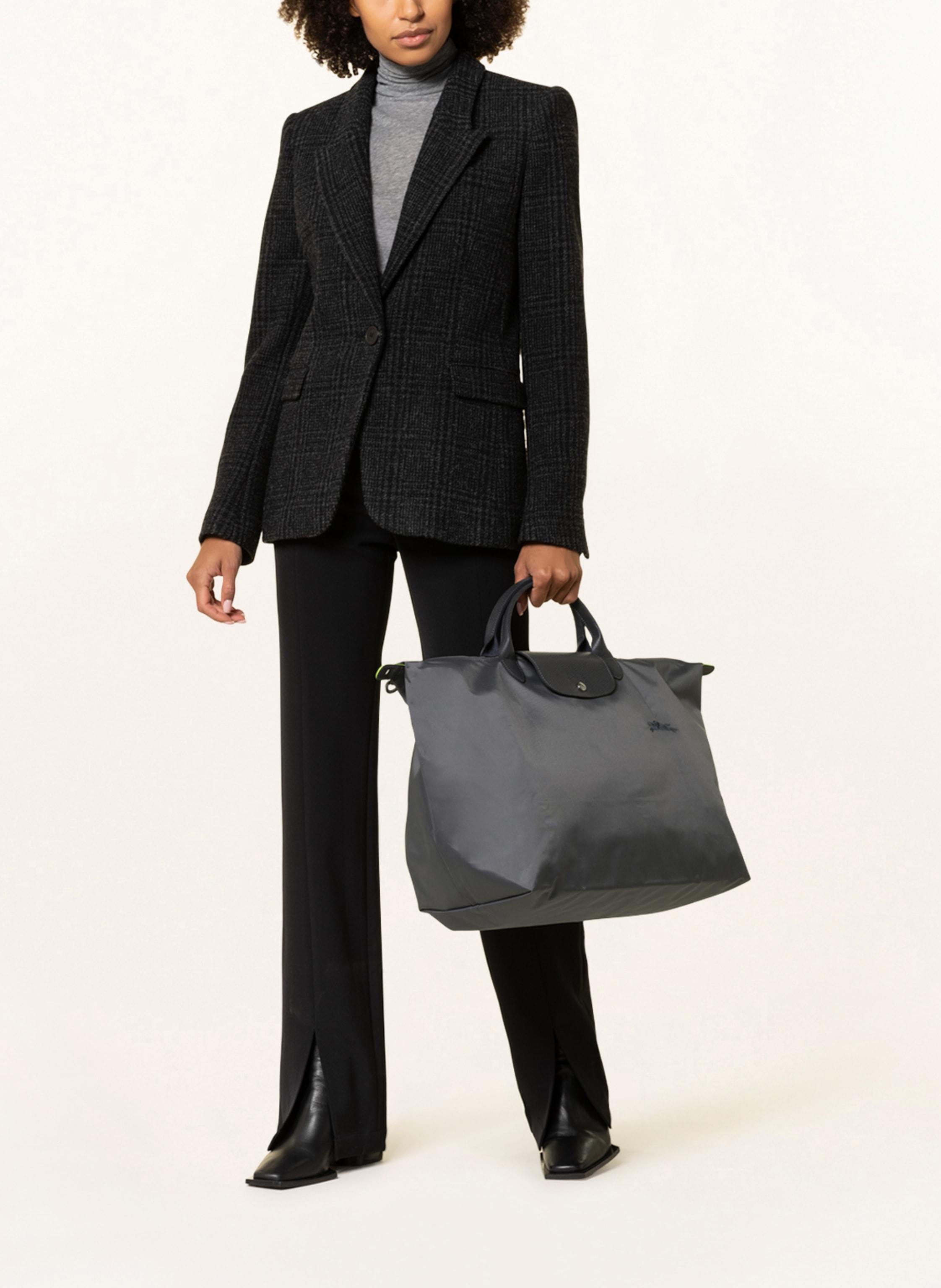 Thumbnail - Longchamp Reisetasche Le Pliage Large grau