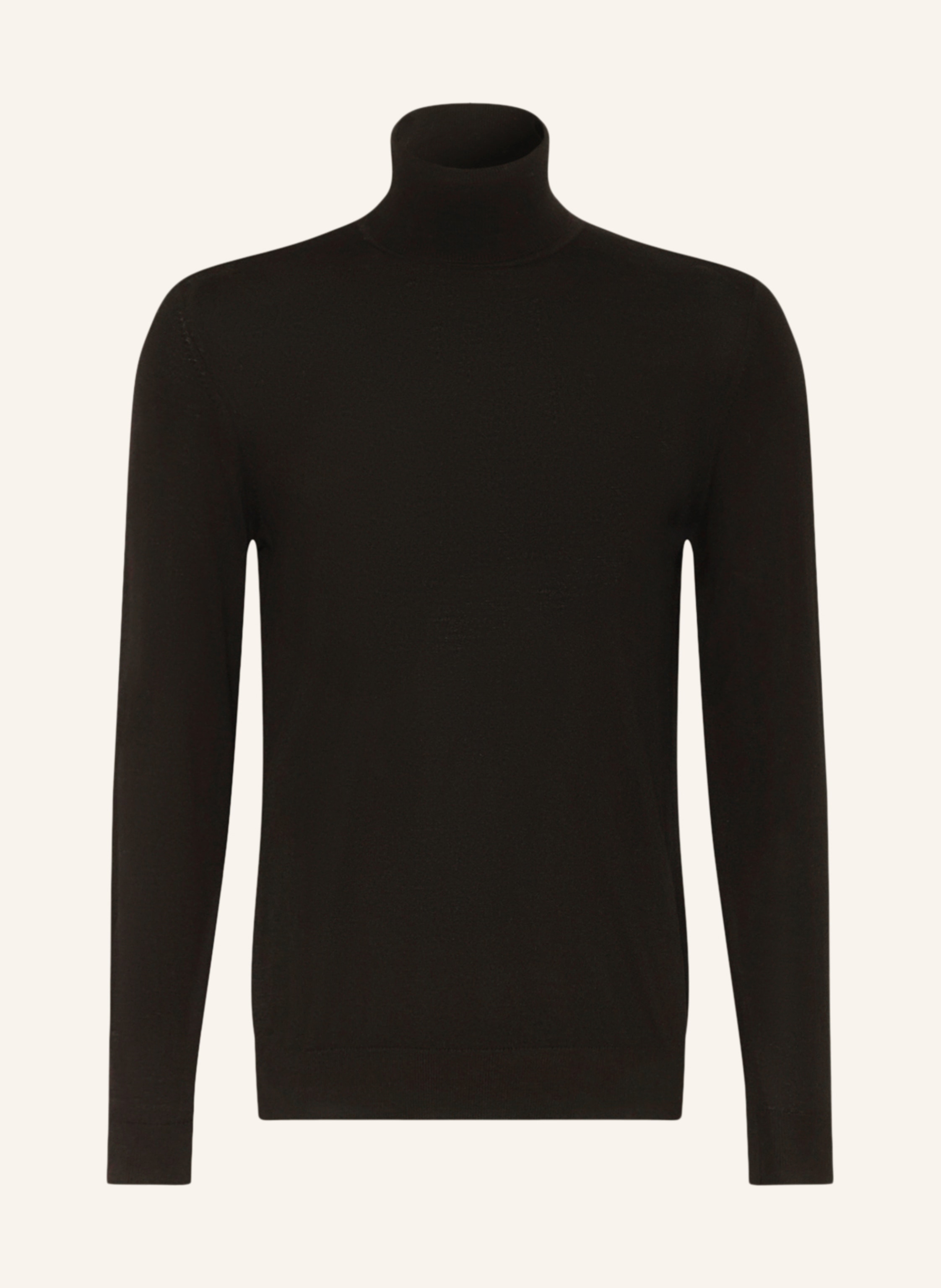 PAUL Turtleneck sweater in merino wool in black | Breuninger