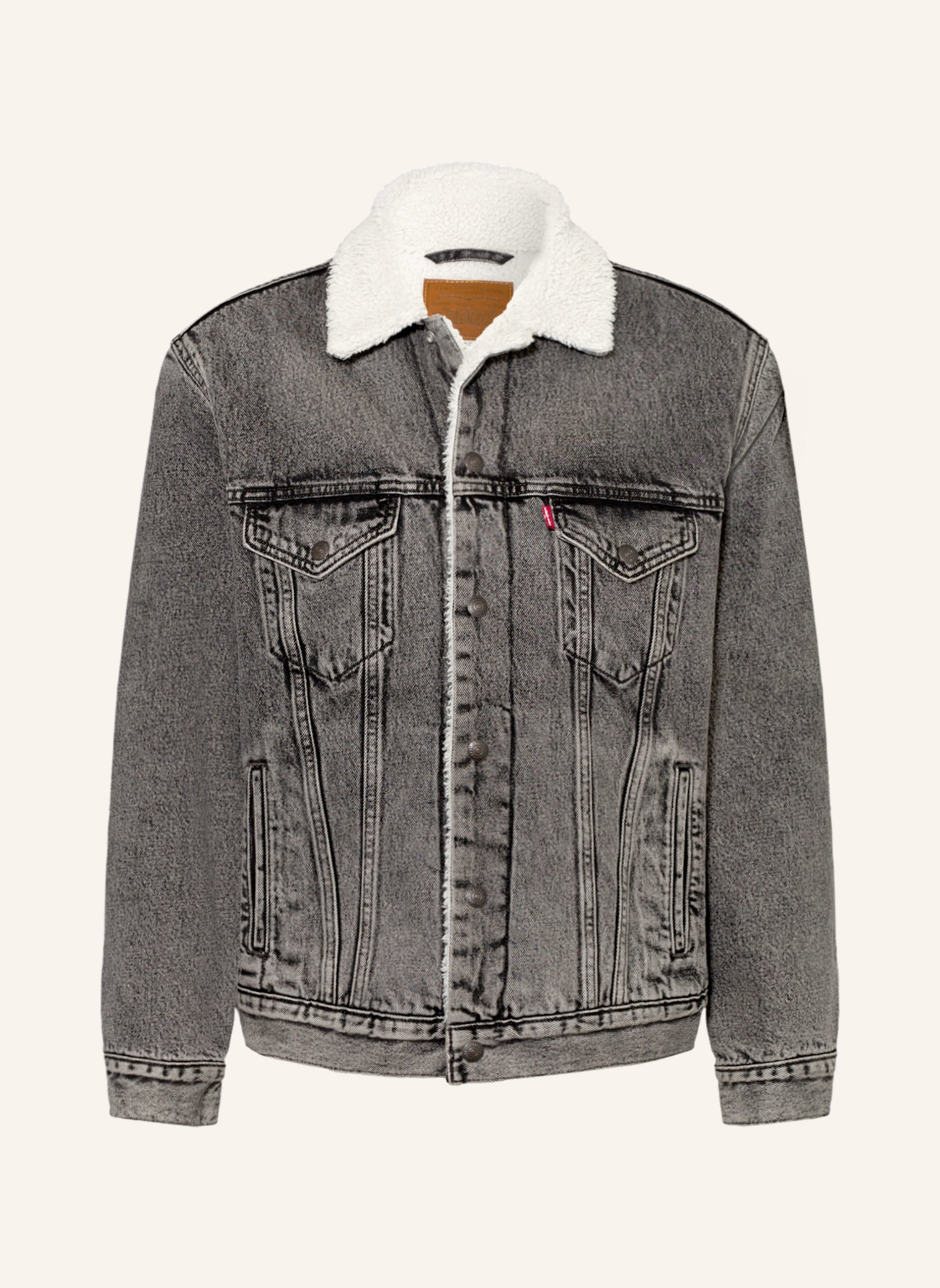 Levi's® Denim jacket with teddy in dark gray | Breuninger