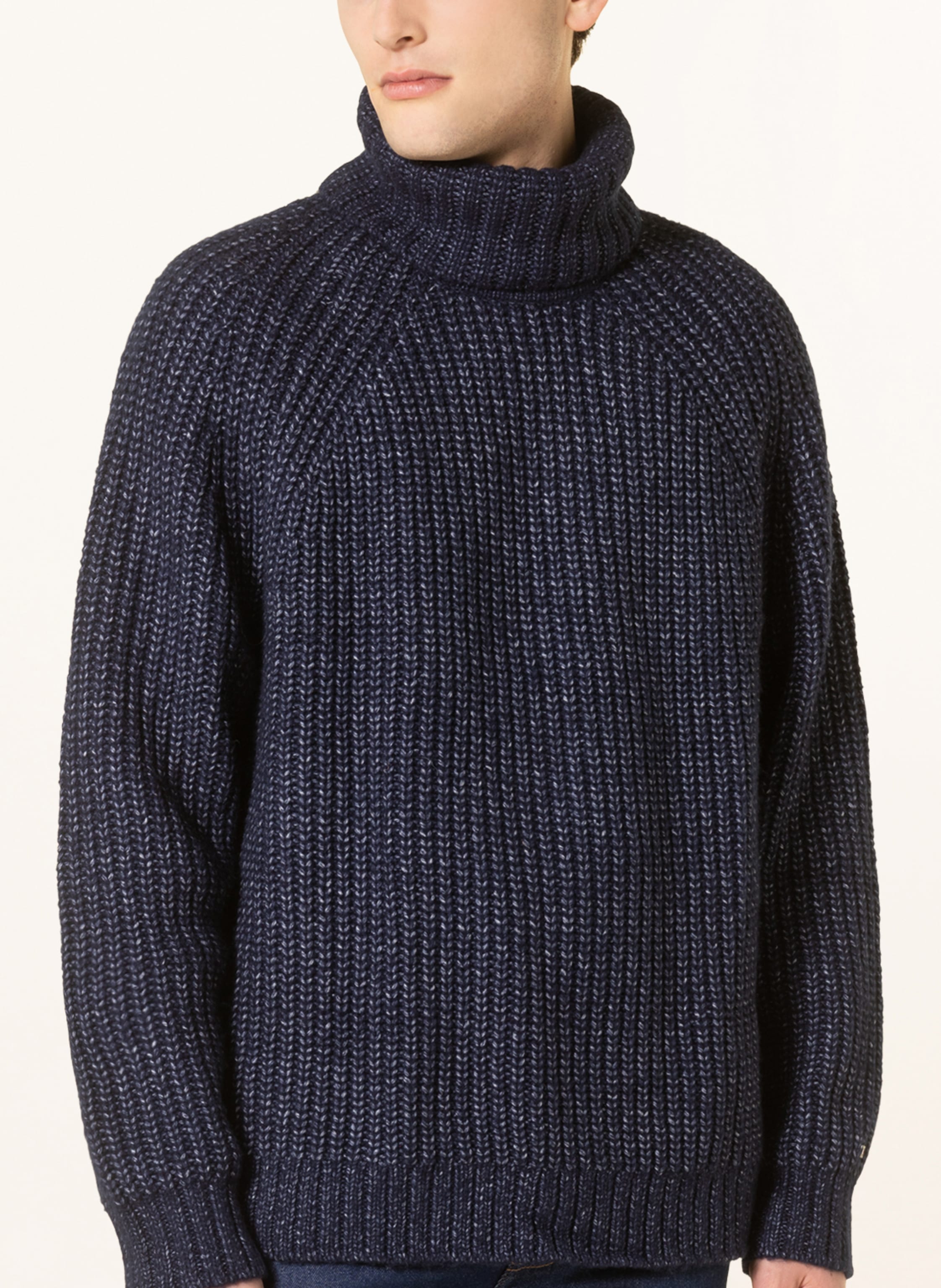 Thumbnail - Tommy Hilfiger Oversized-Rollkragenpullover blau