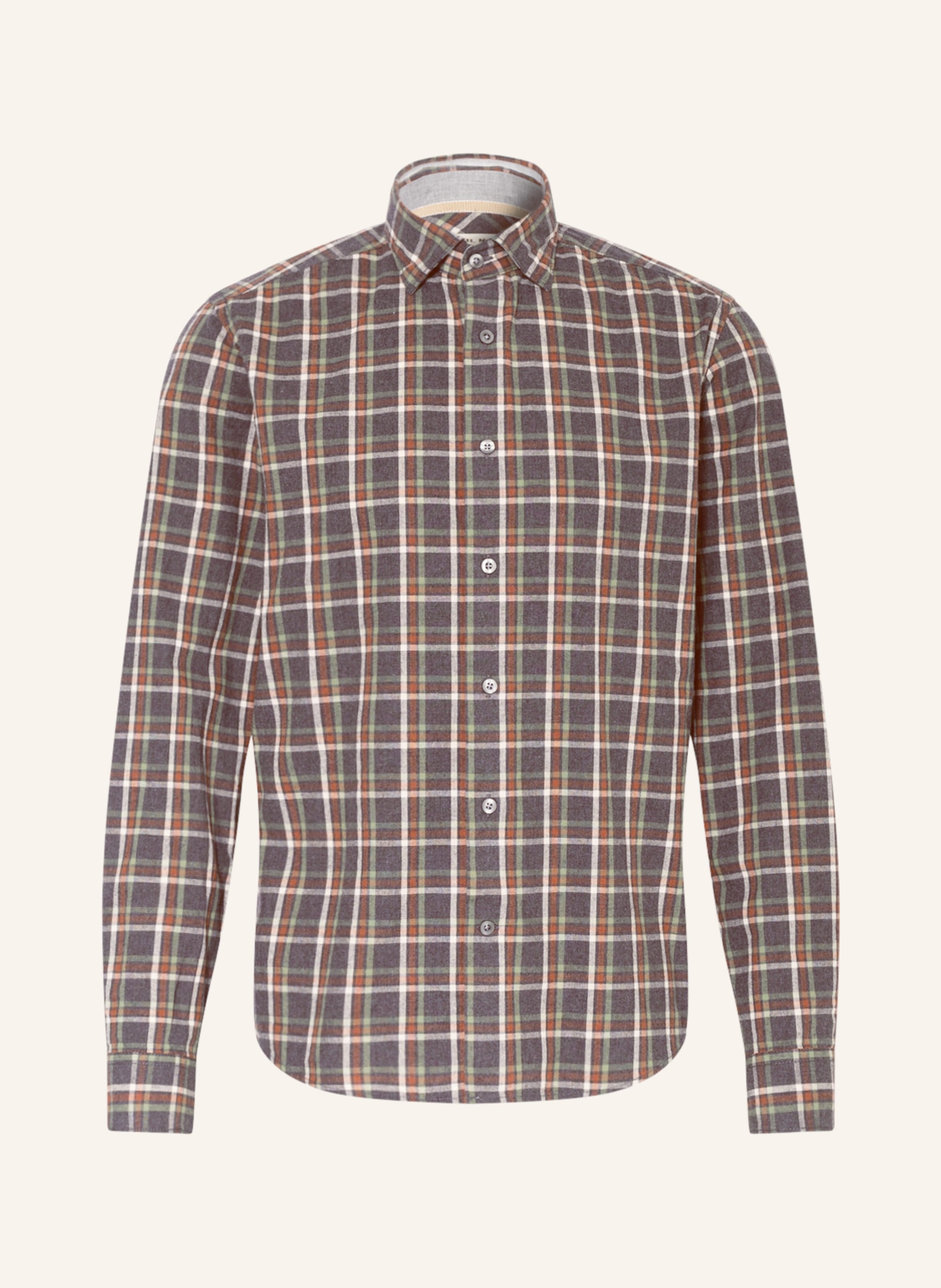 Fil-á-Fil Skjorte 'Arthur' - Grey/Black