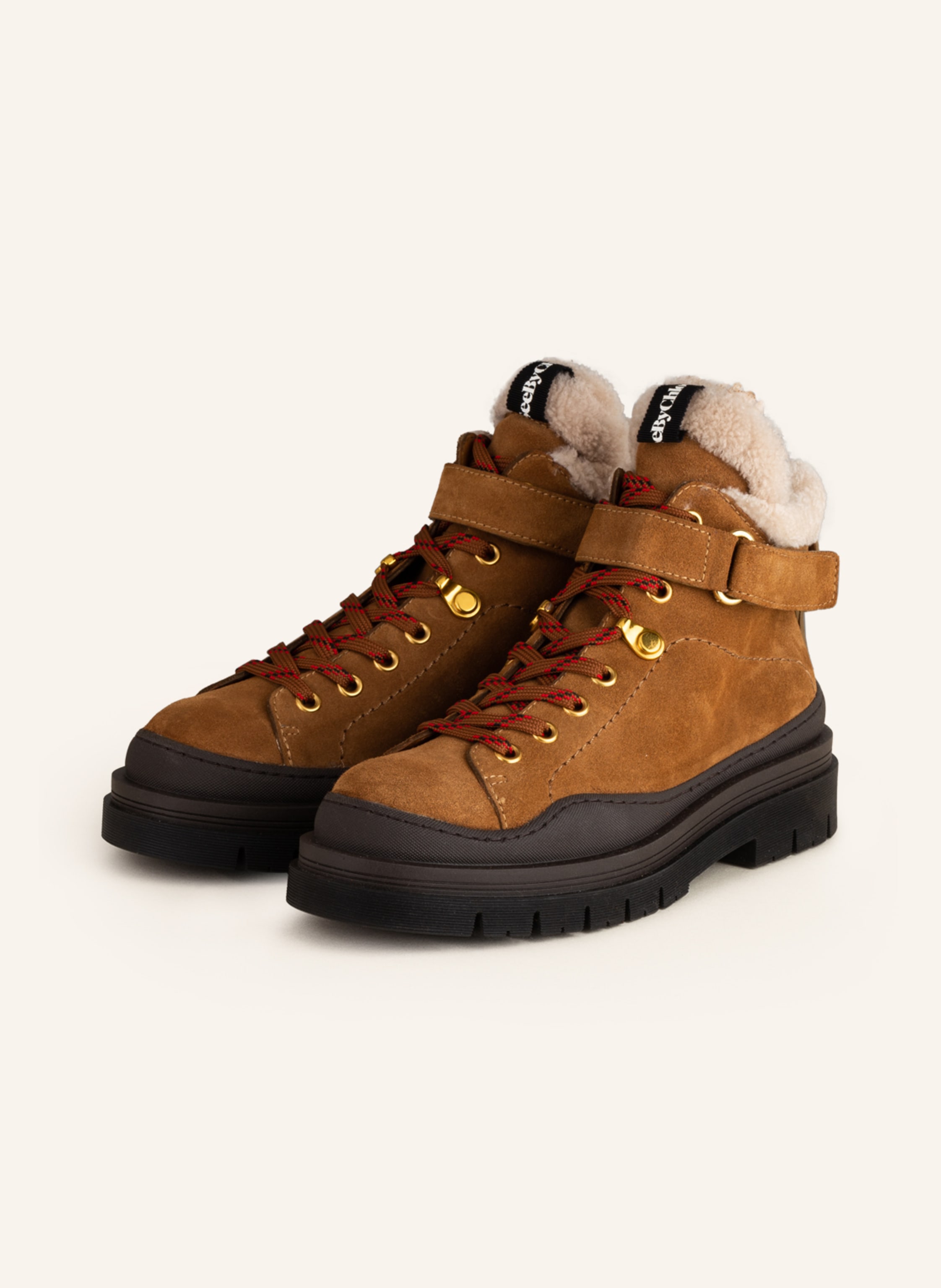 SEE BY CHLOÉ Lace-up boots JOLYA in 506 tobacco - Buy Online ...