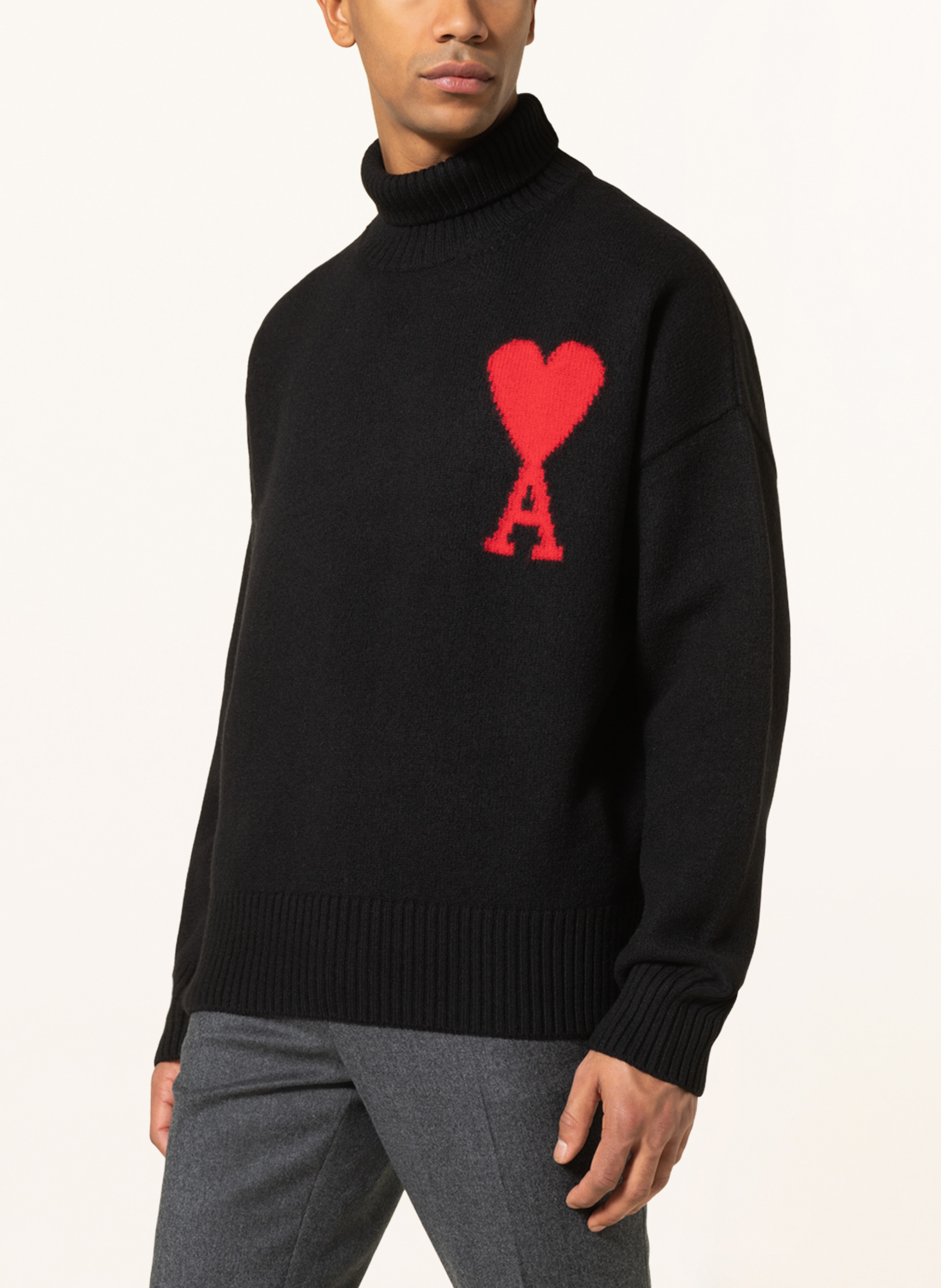 Thumbnail - Ami Paris Rollkragenpullover schwarz