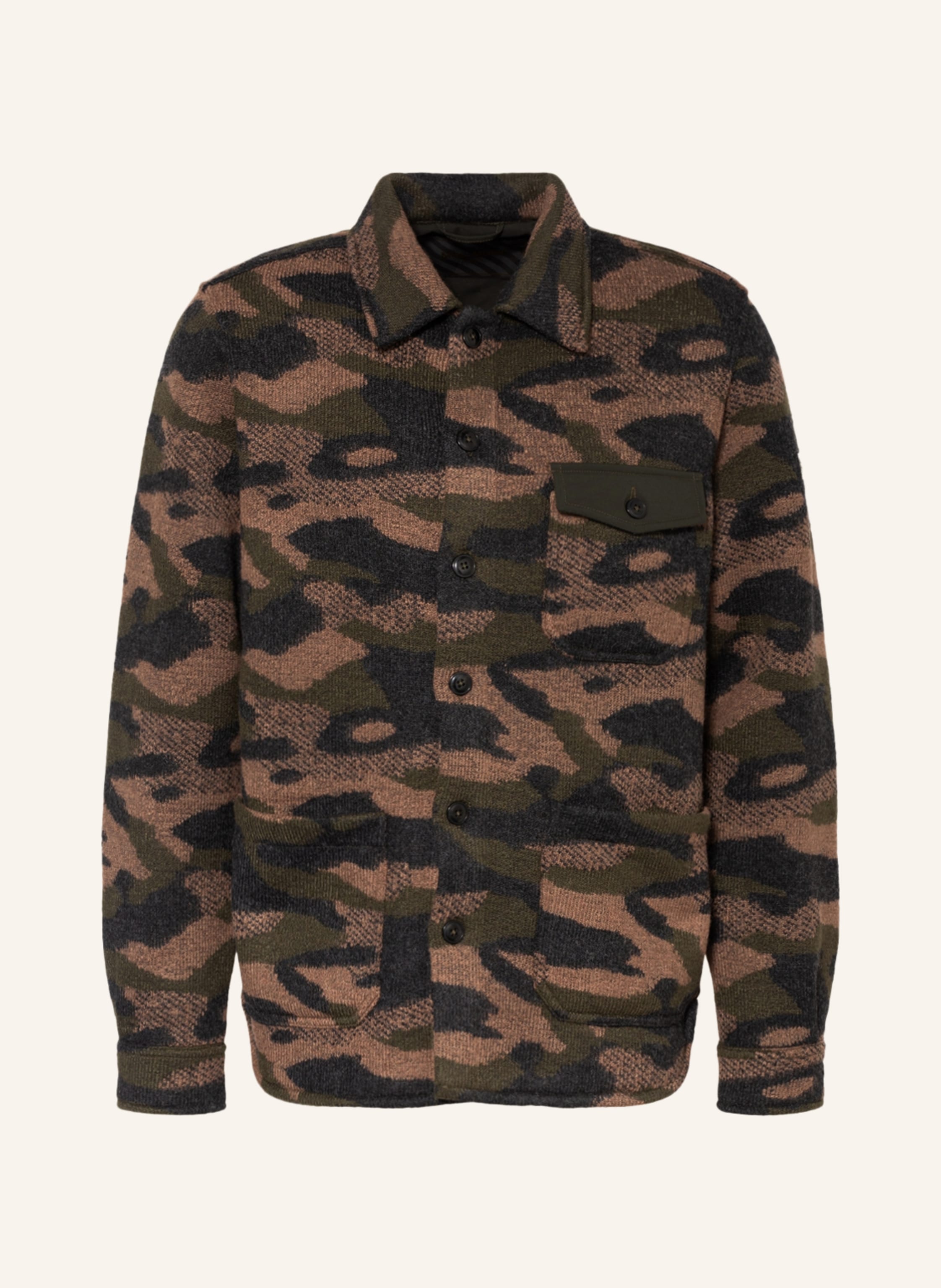 MOS MOSH Gallery Overshirt FIELD in khaki