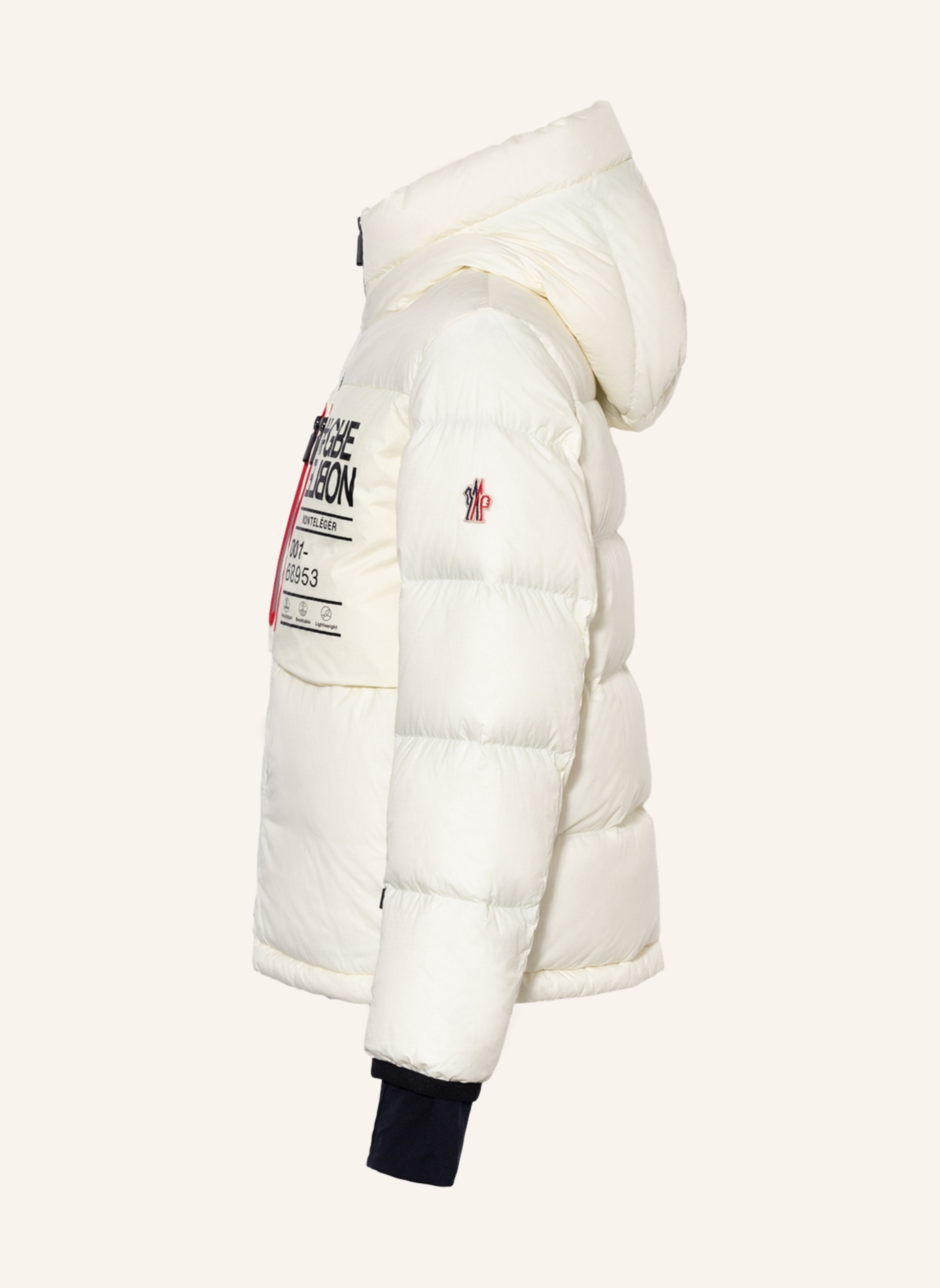 Thumbnail - Moncler Enfant Daunen-Skijacke Monteleger weiss