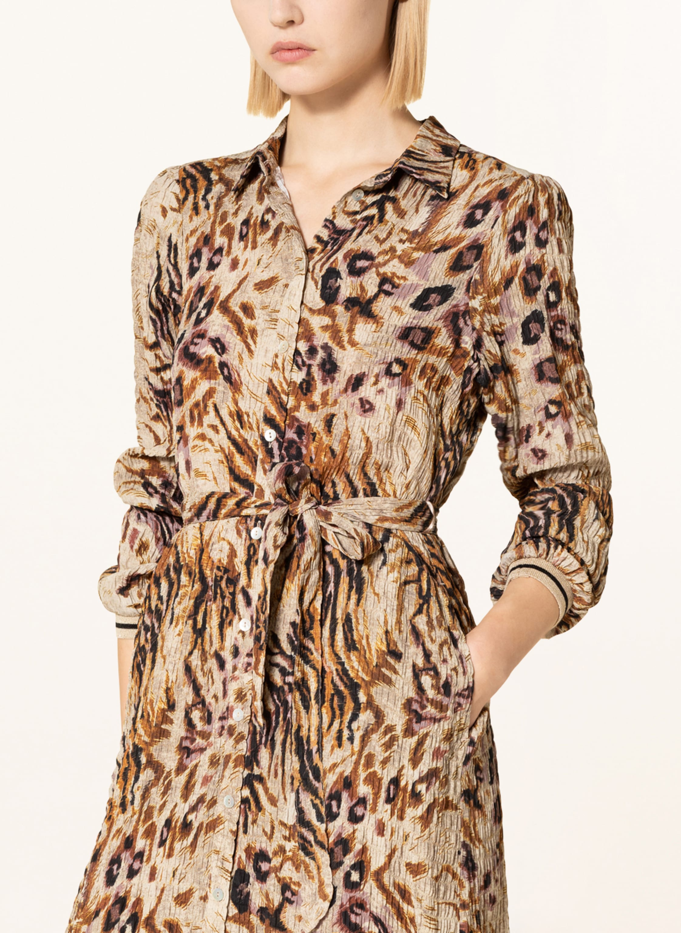 Thumbnail - Summum Woman Hemdblusenkleid braun