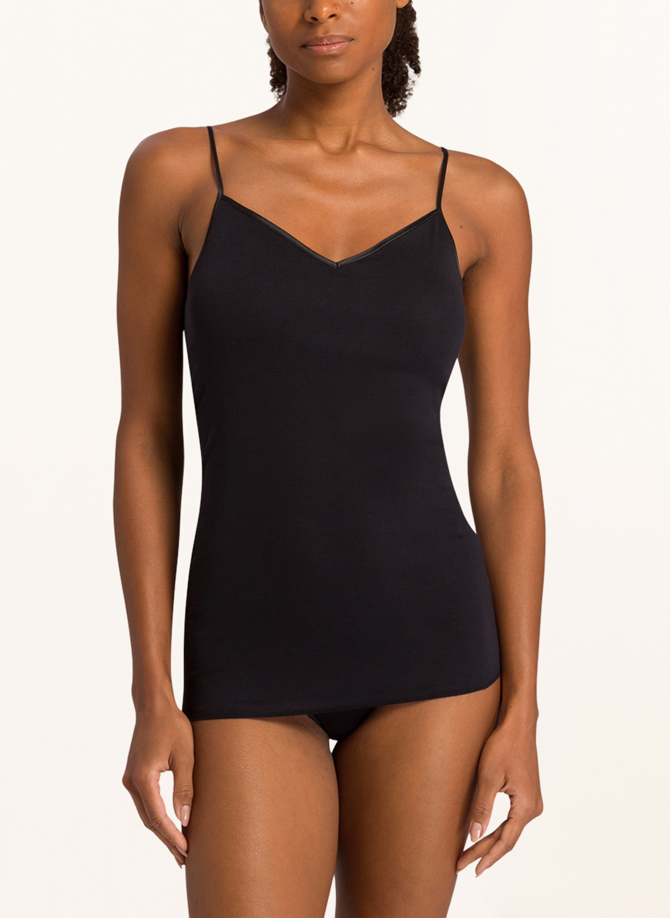 Thumbnail - Hanro Bh-Hemd Cotton Seamless schwarz