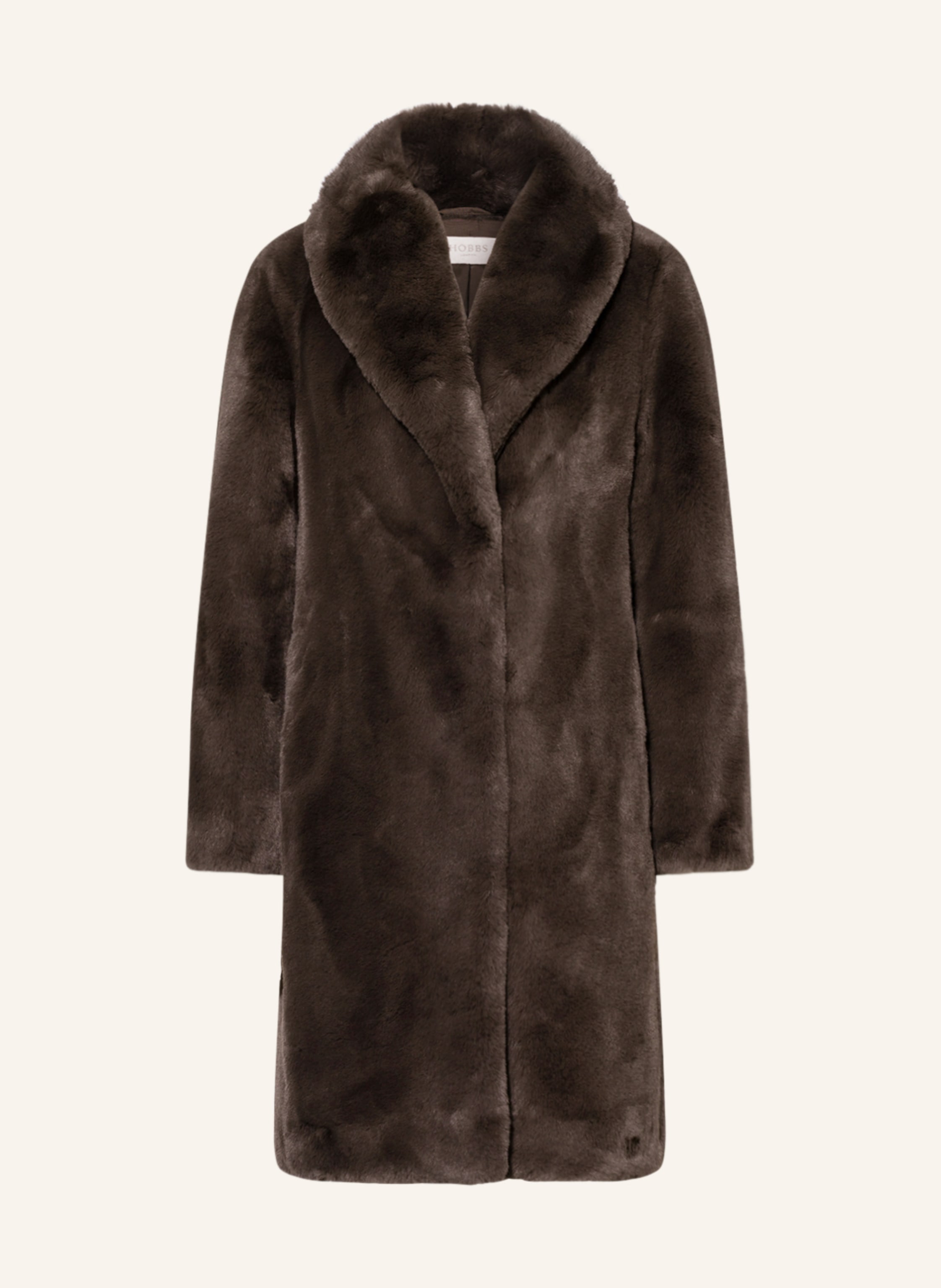 Hobbs black fur coat clearance