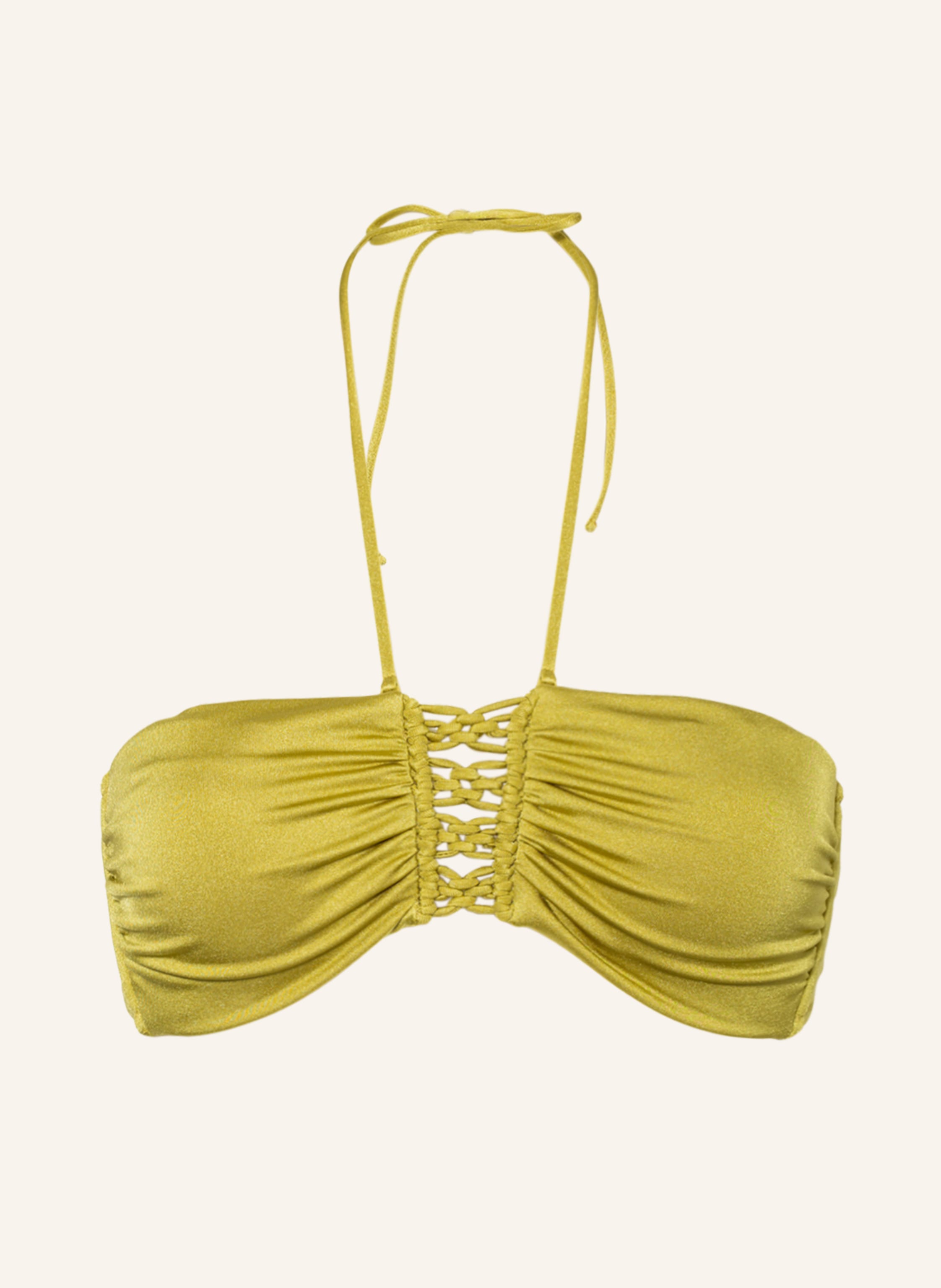 watercult Bandeau bikini top MAKRAMÉ LOVE in green - Buy Online ...