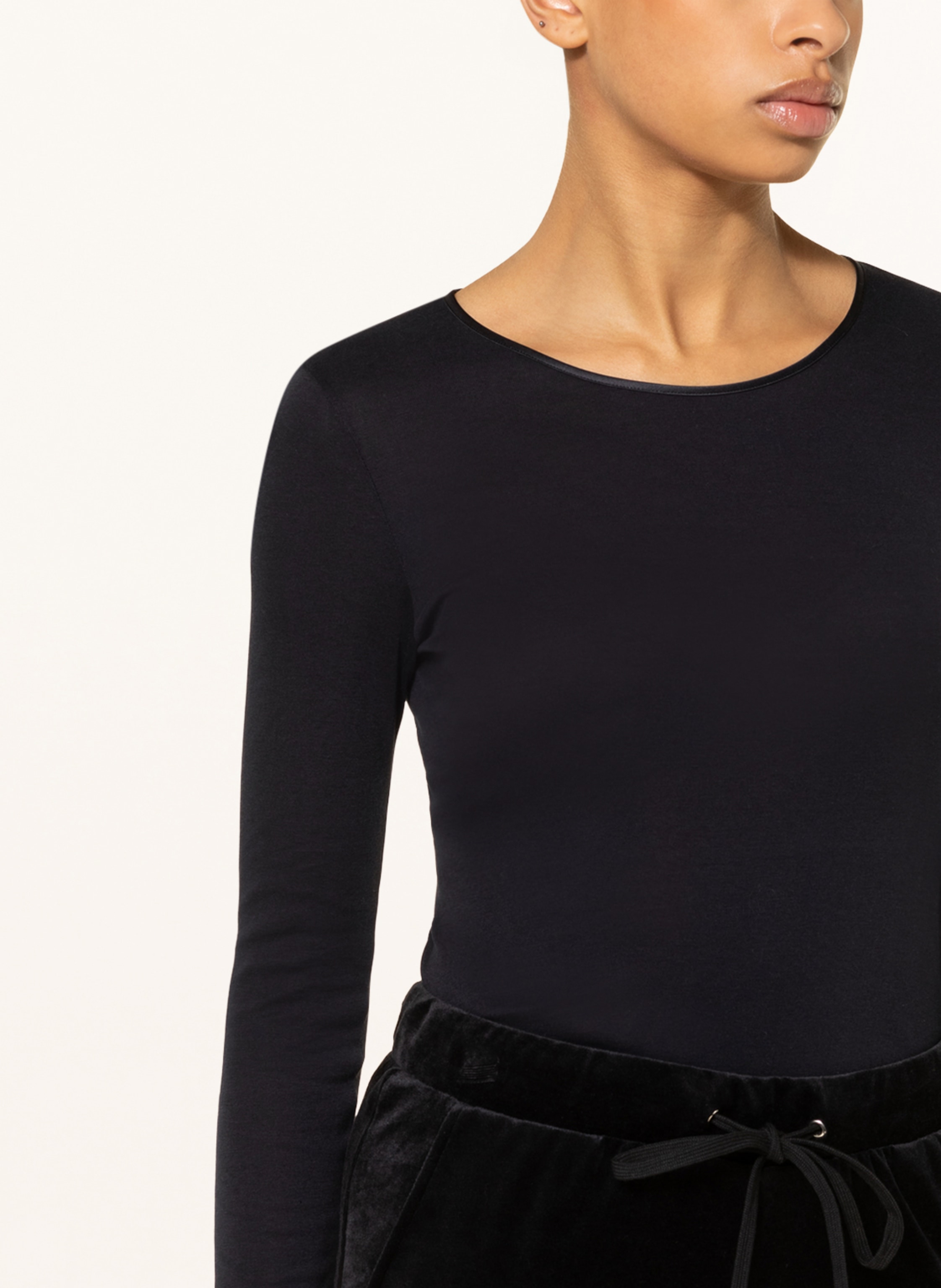 Thumbnail - Hanro Schlafshirt Cotton Seamless schwarz