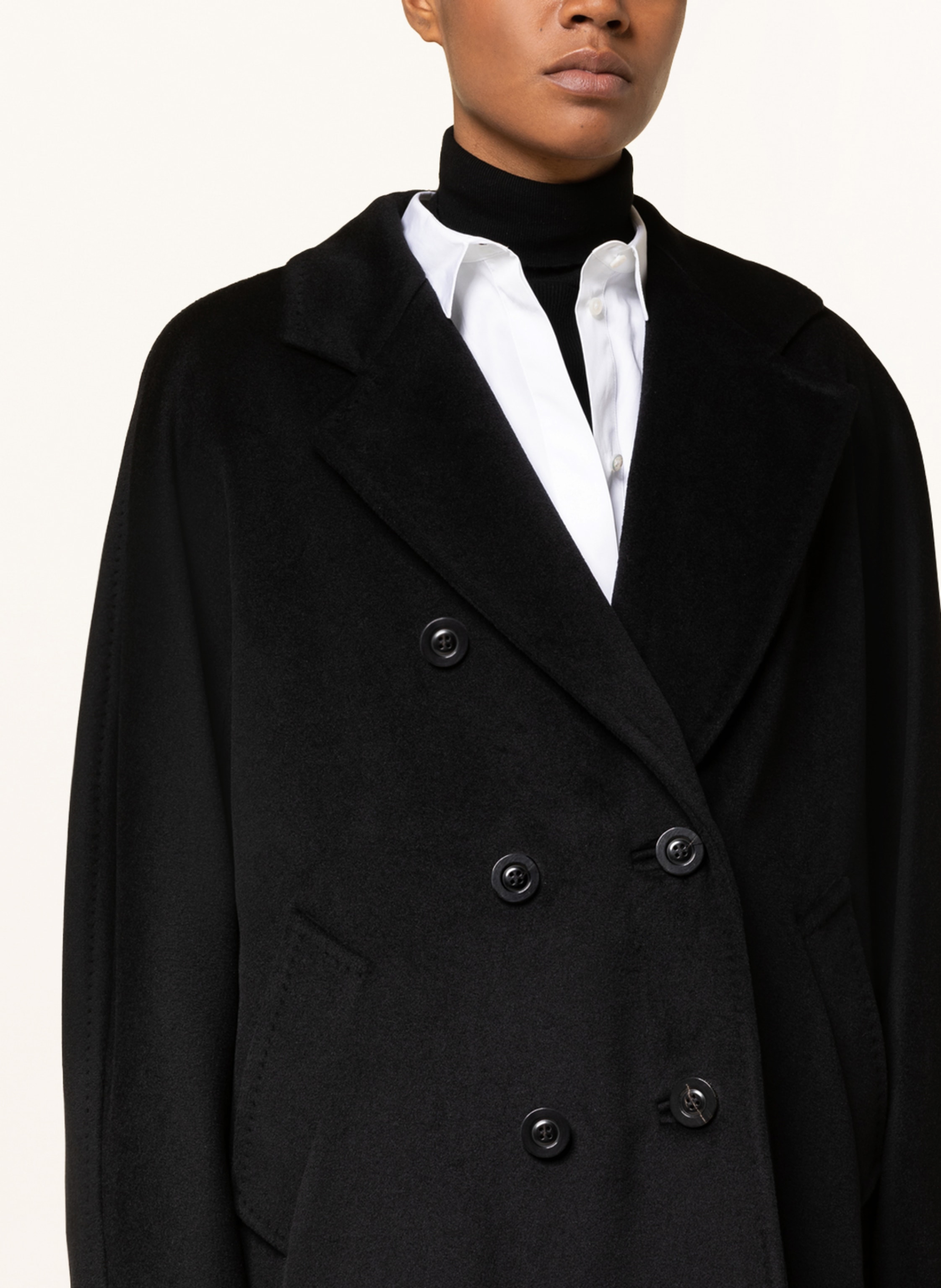 Thumbnail - Max Mara Wollmantel Madame schwarz