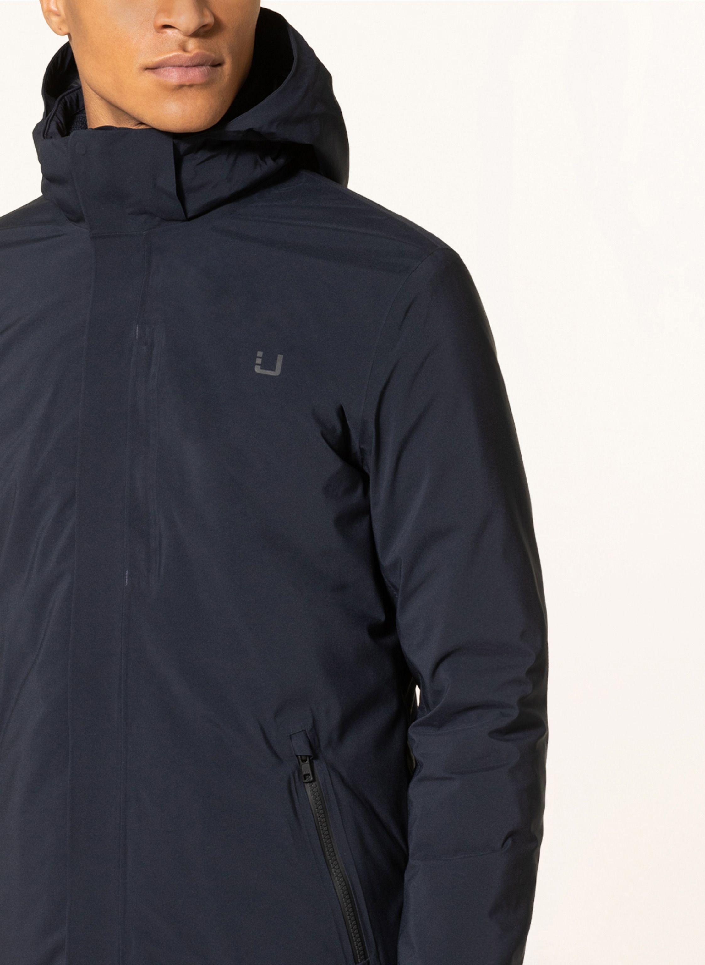 Thumbnail - Ubr 2-In-1-Mantel Black Storm Mit Abnehmbarer Kapuze blau