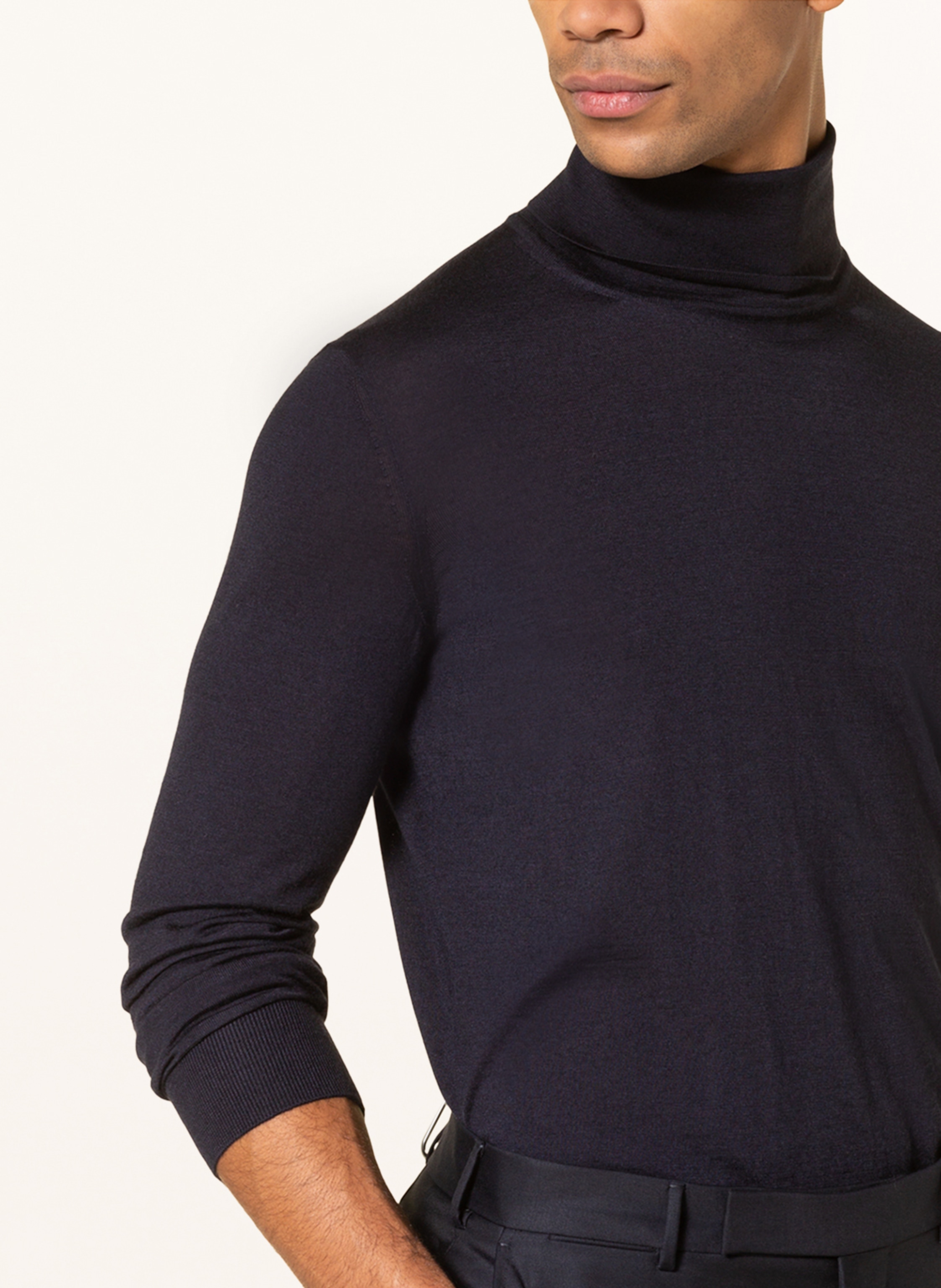 Thumbnail - Zegna Cashmere-Pullover Mit Seide blau