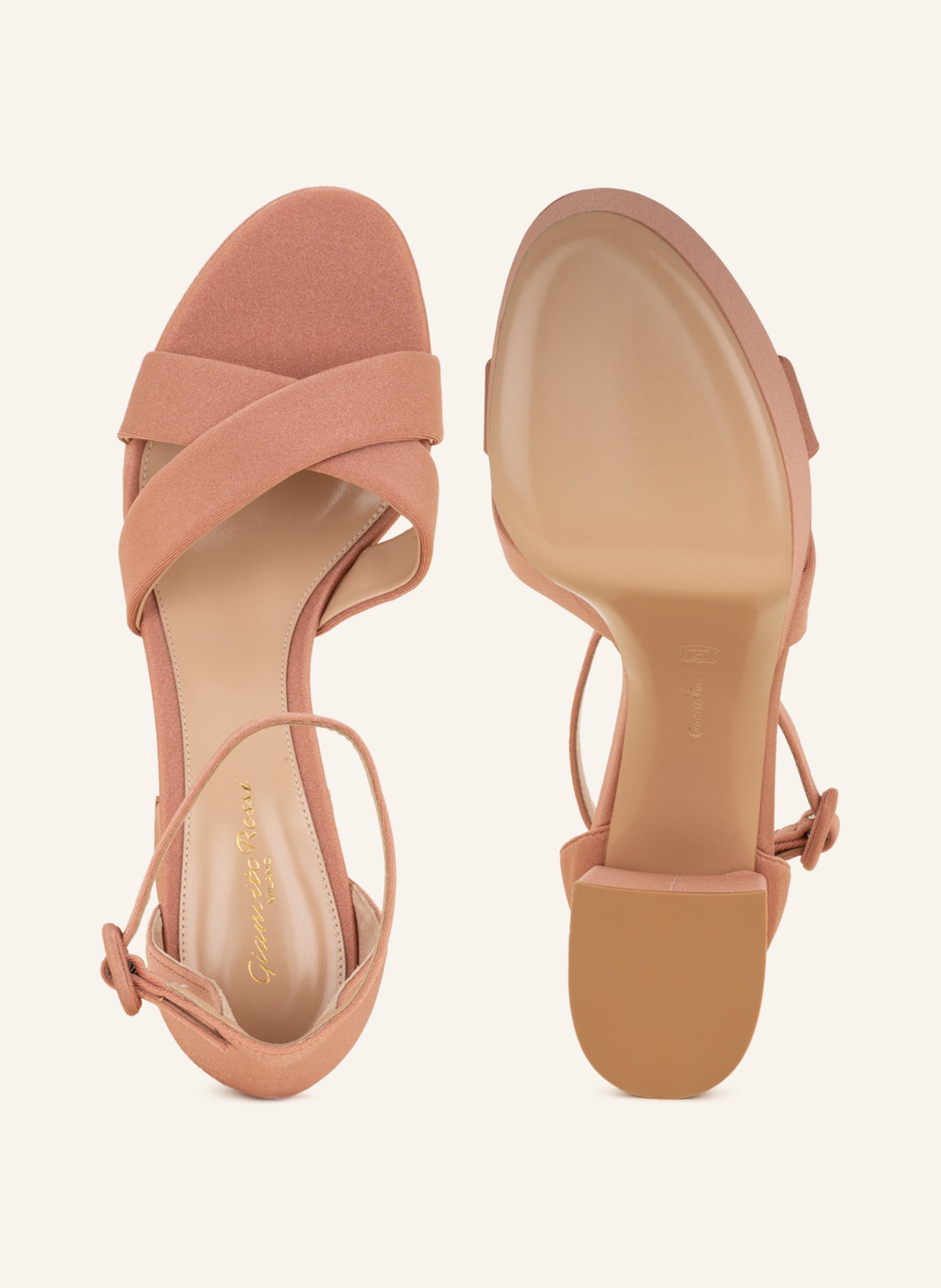 Thumbnail - Gianvito Rossi Plateau-Sandaletten Sheridan beige