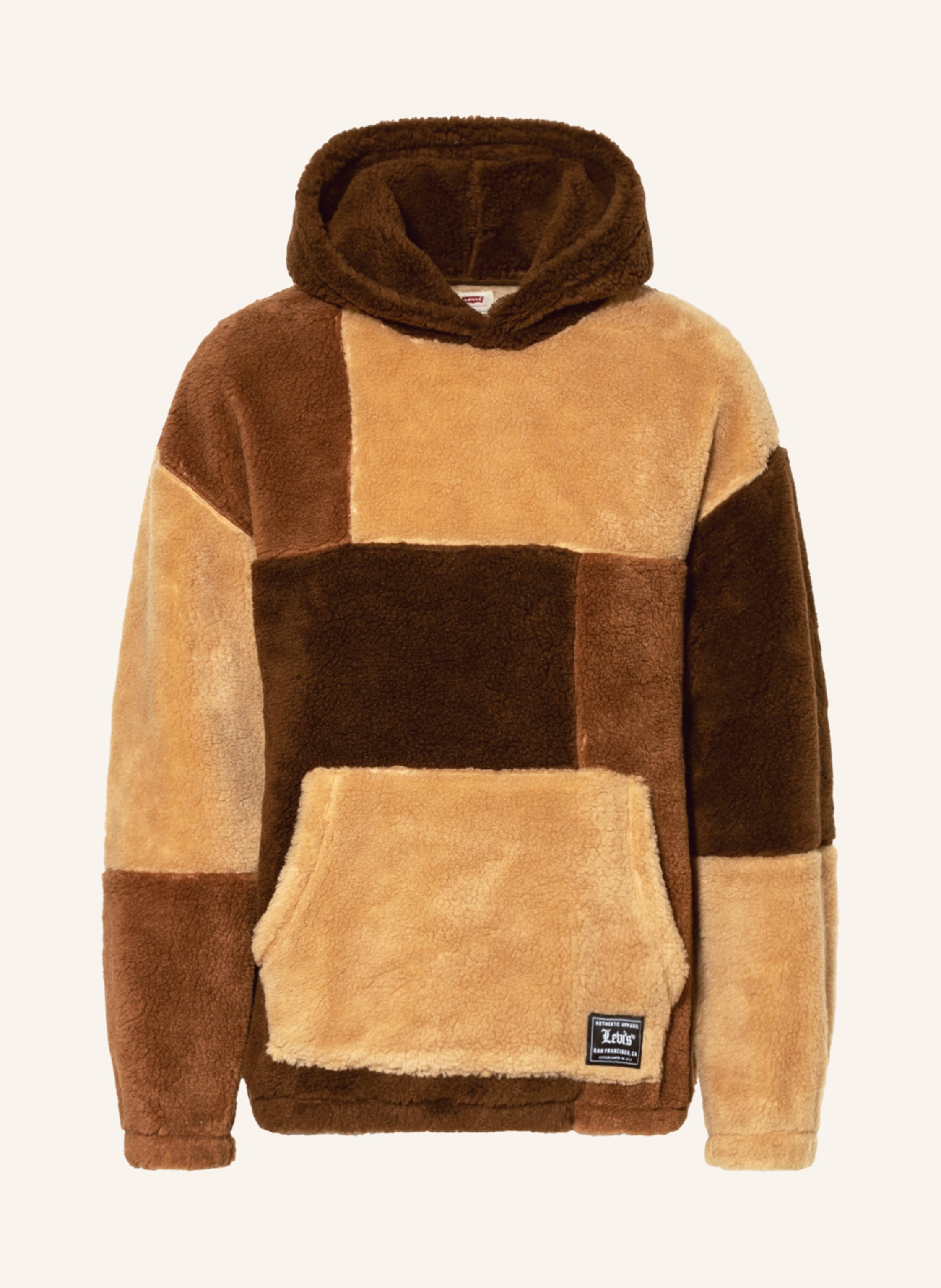Levi's® Teddy hoodie in beige/ brown | Breuninger