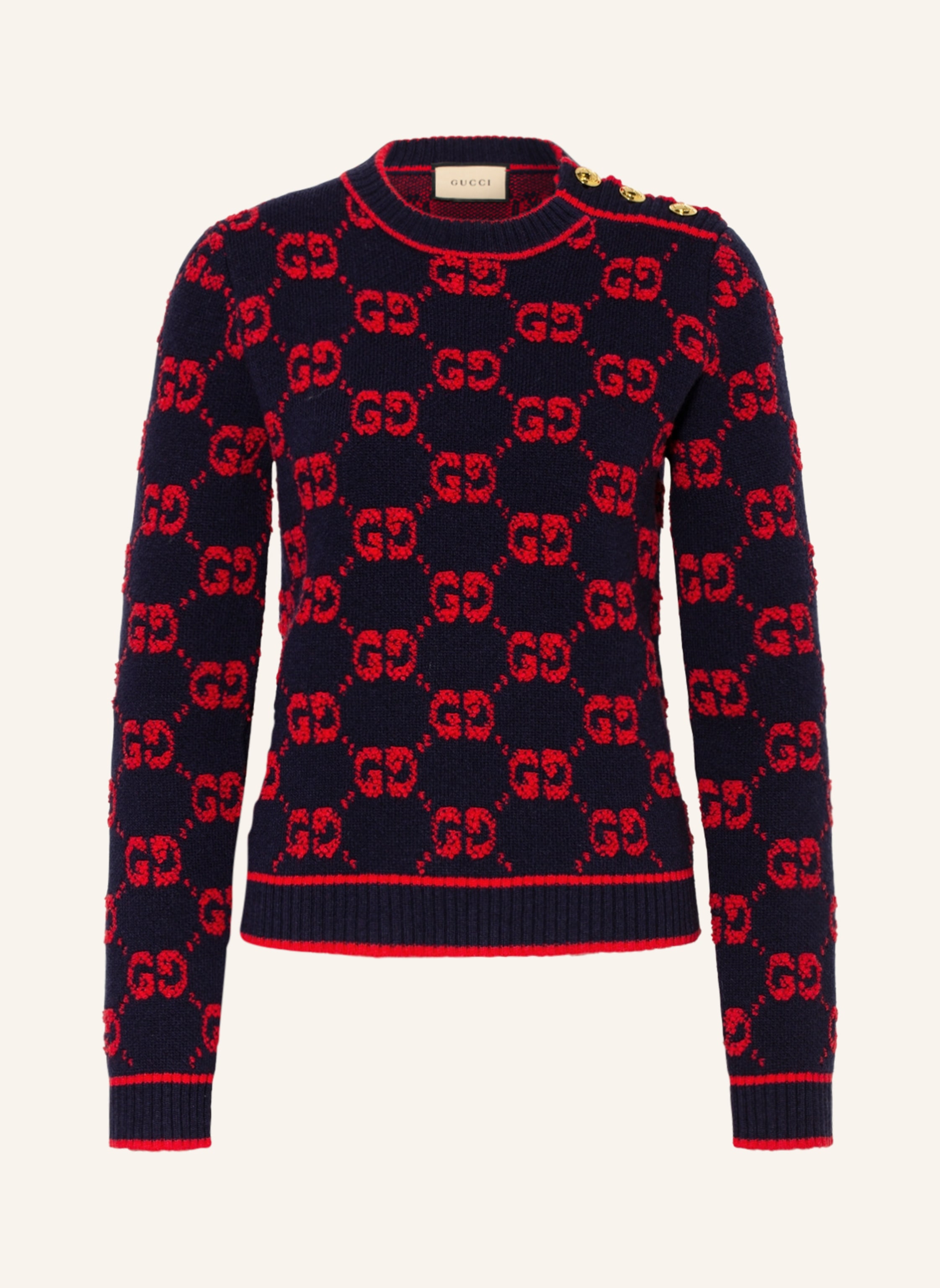 GUCCI Sweater in dark blue/ red | Breuninger
