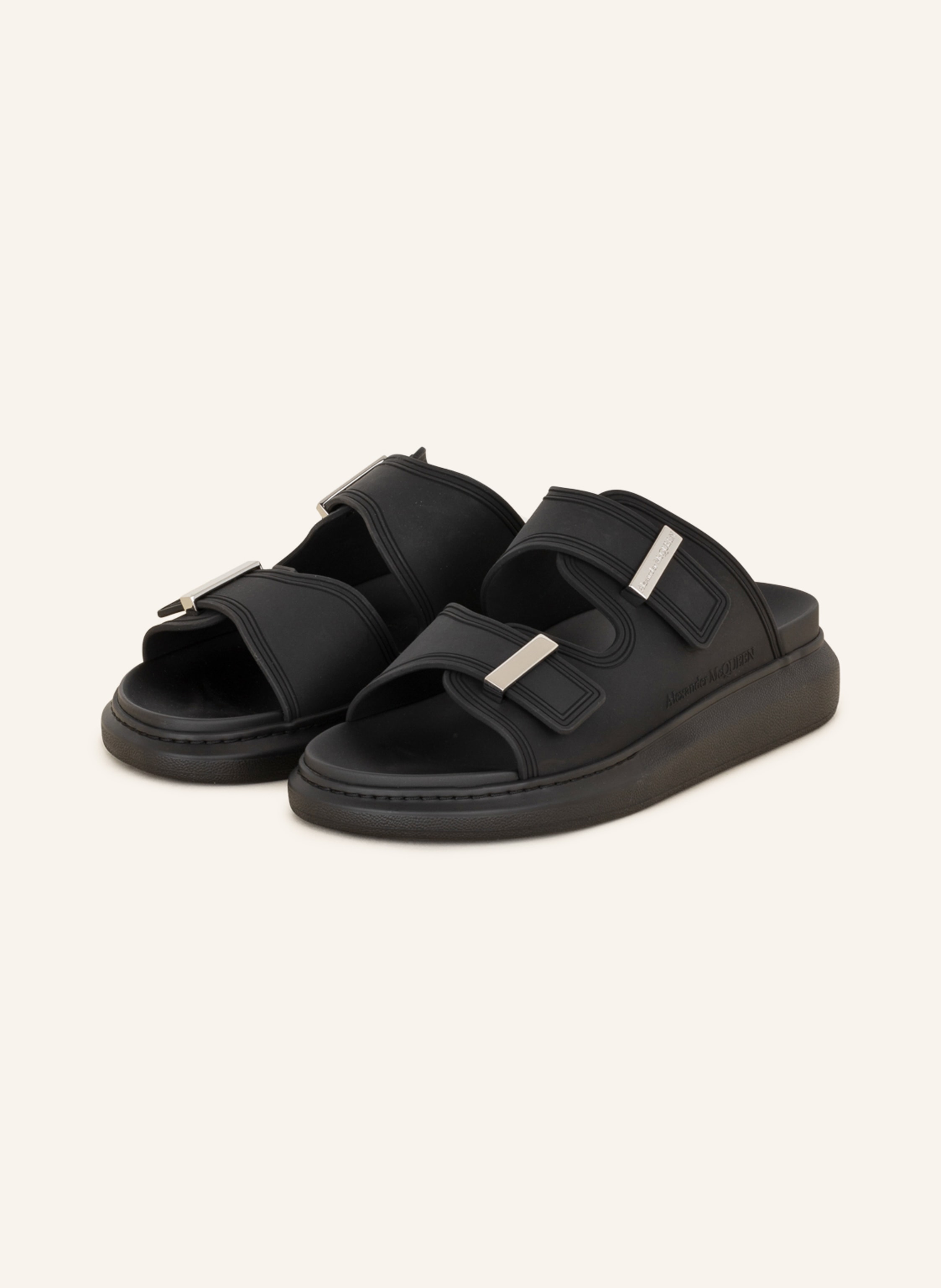 Alexander McQUEEN Pantoletten in schwarz