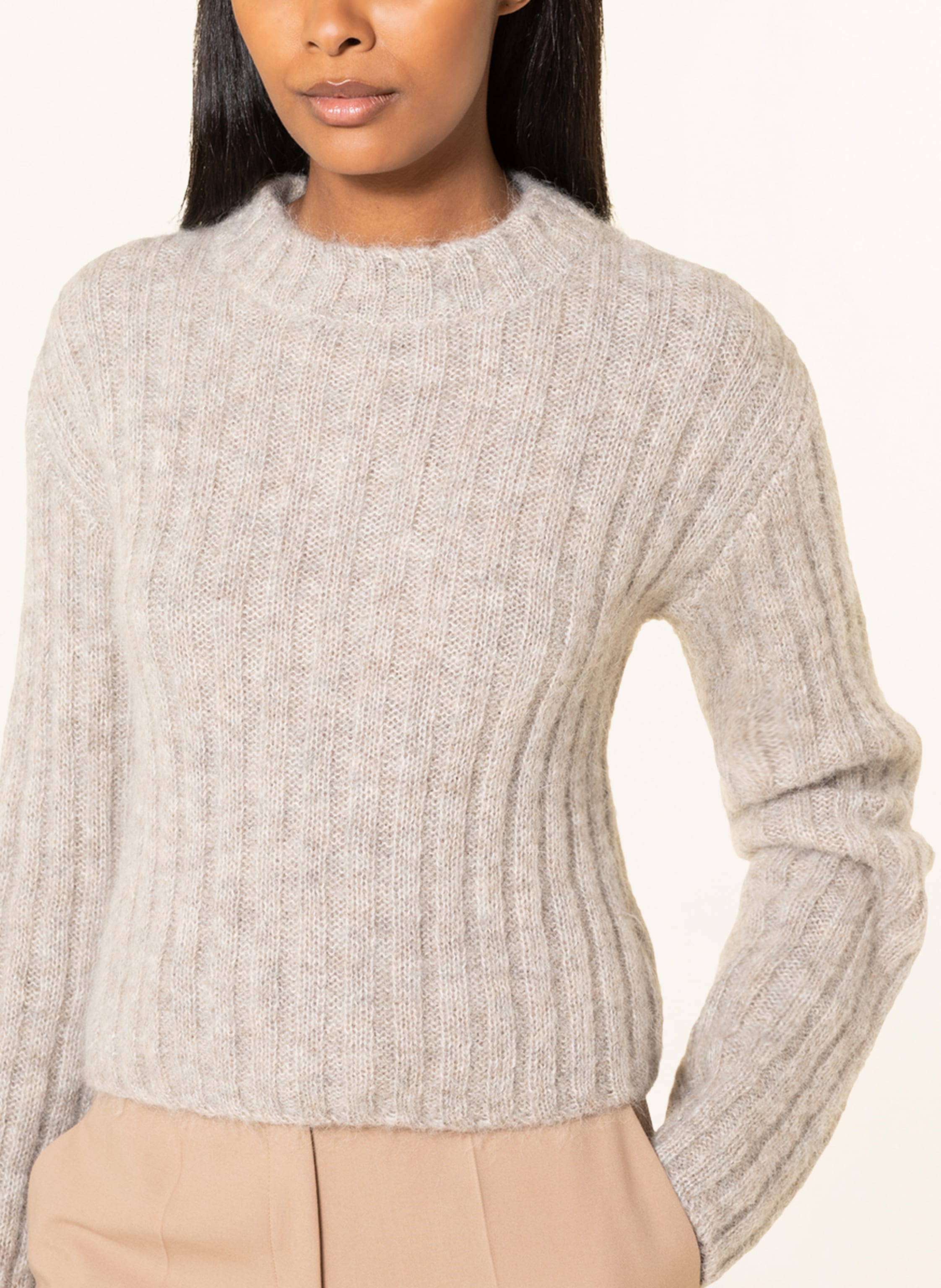Thumbnail - By Aylin Koenig Pullover Elena Mit Mohair Und Alpaka grau