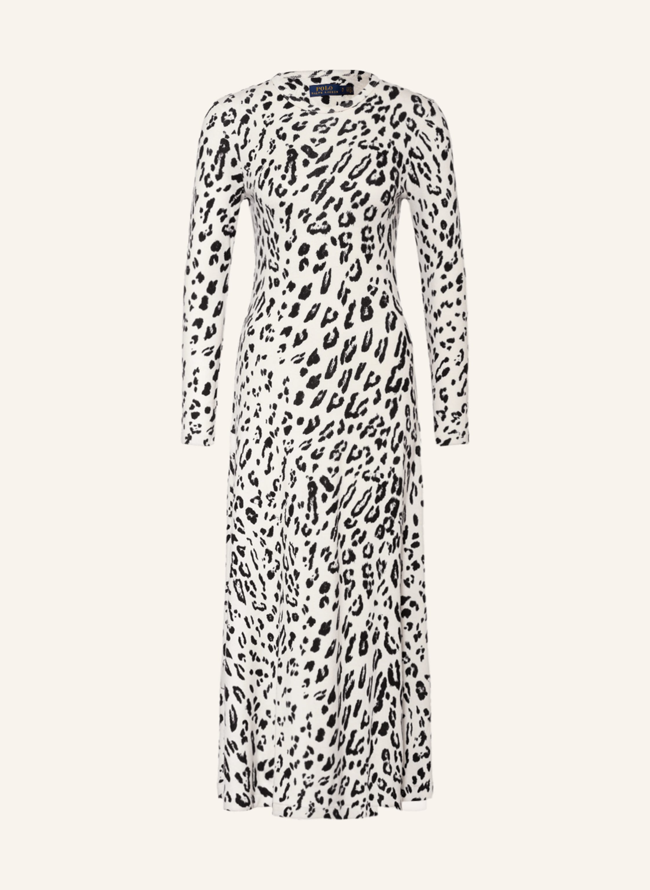 POLO RALPH LAUREN Knit dress in white/ black | Breuninger