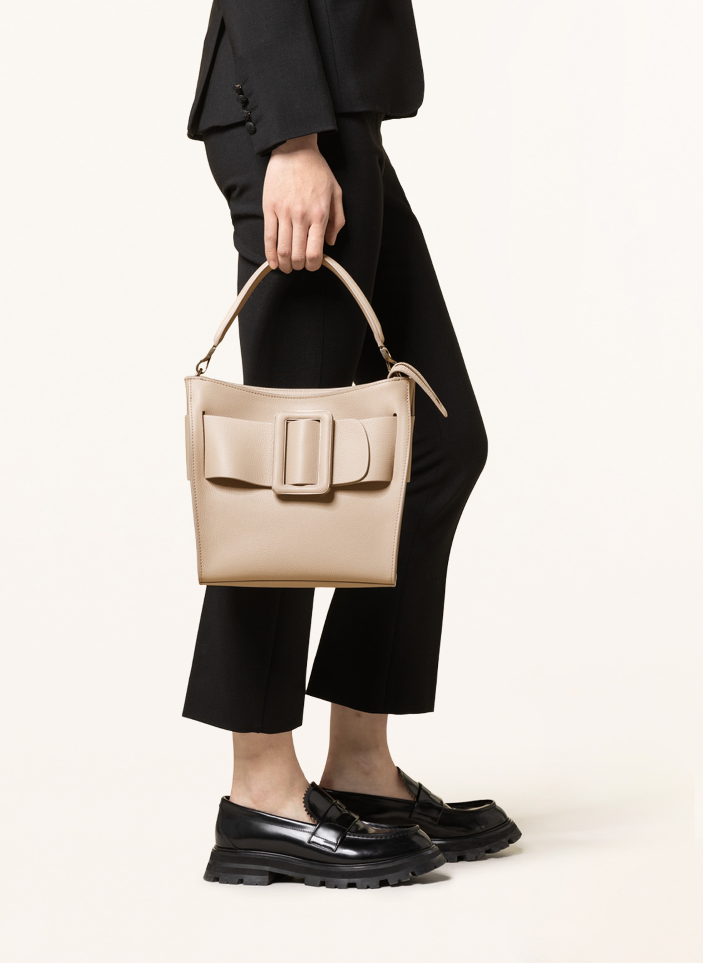 Thumbnail - Boyy Schultertasche Devon beige
