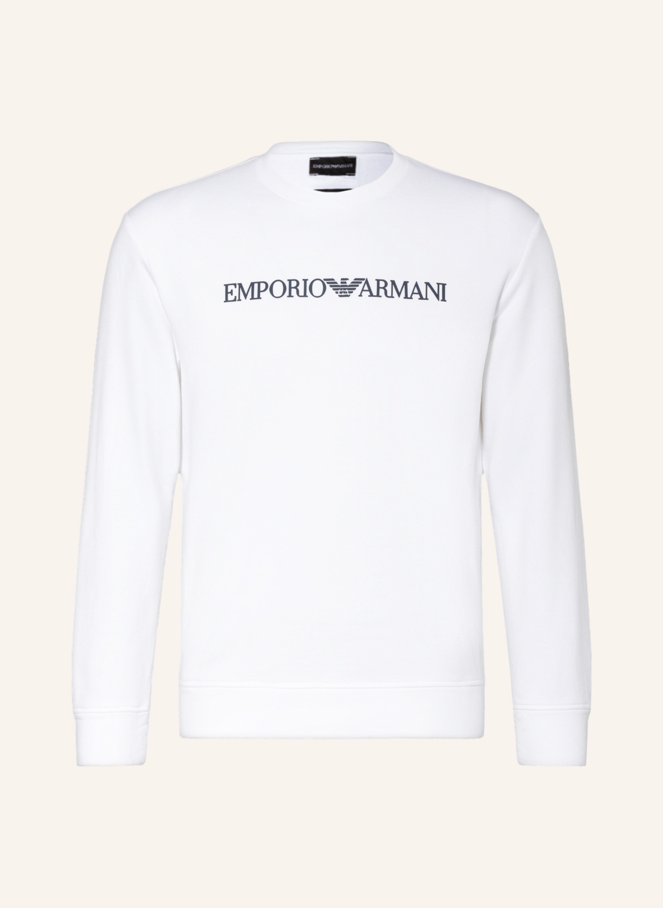Armani white sweatshirt shop