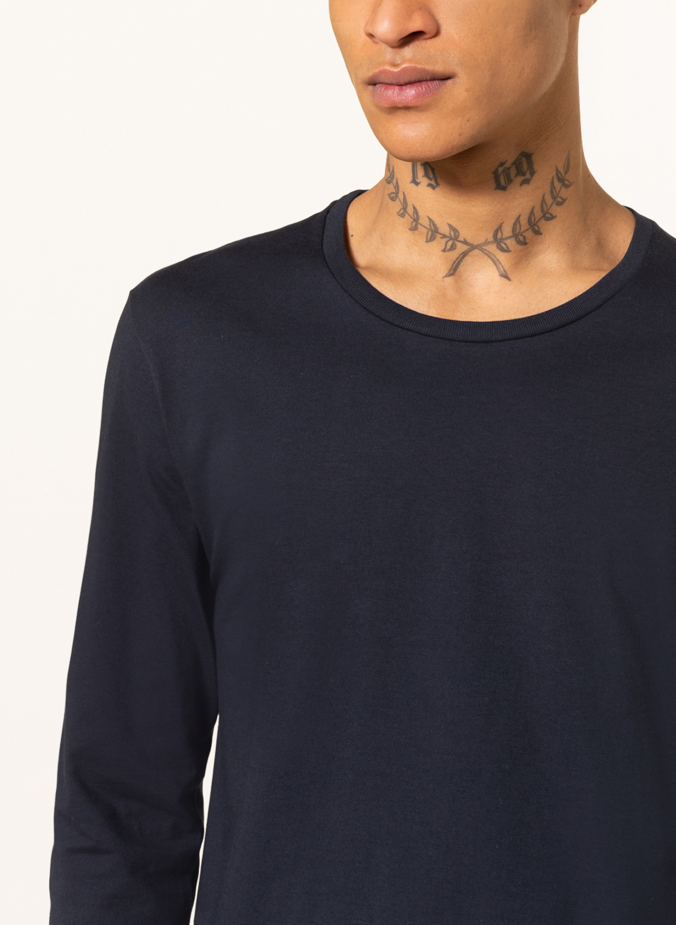Thumbnail - Schiesser Schlafshirt Mix+Relax blau