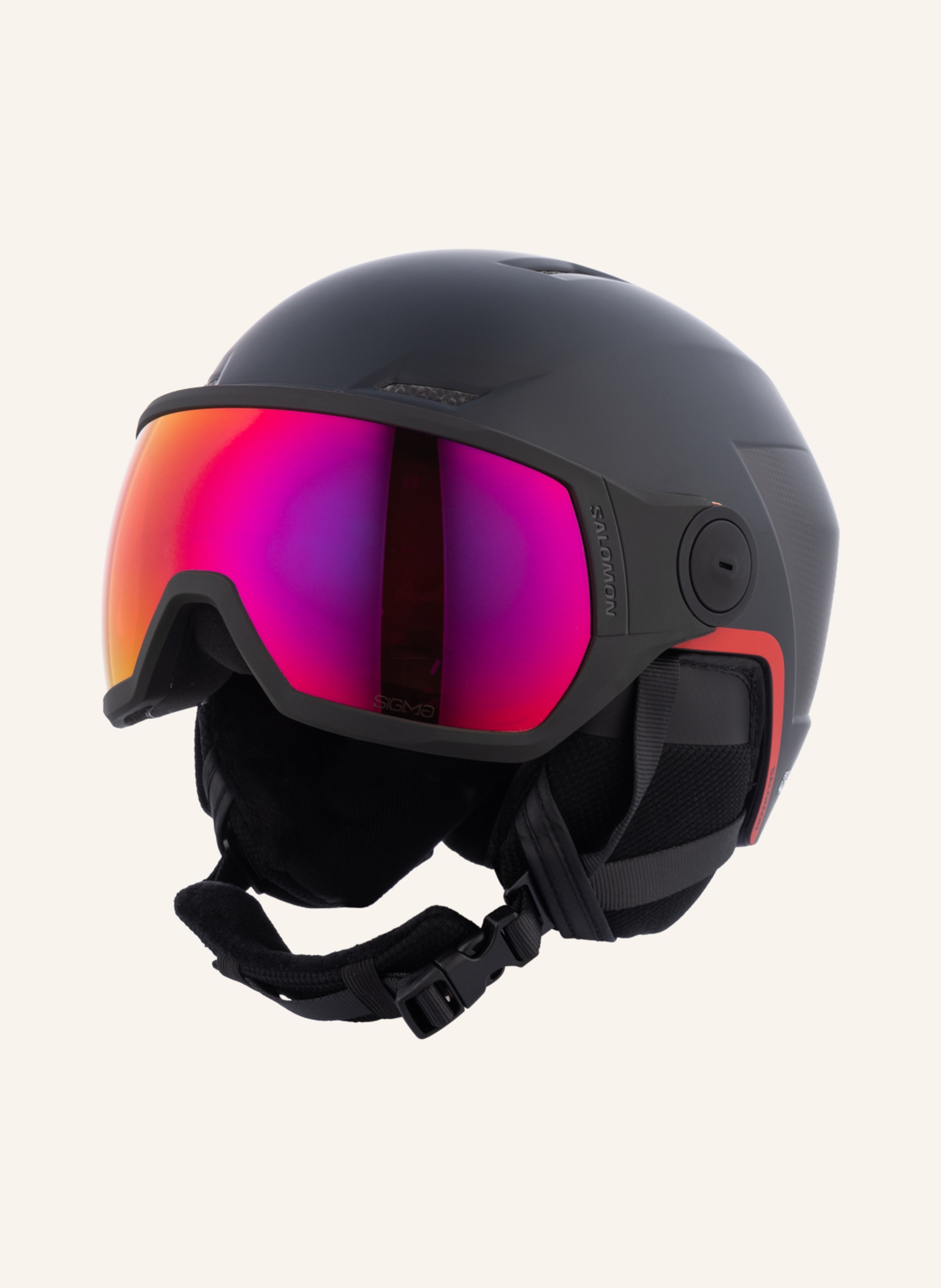 SALOMON Ski helmet PIONEER VISOR SIGMA with visor in red | Breuninger