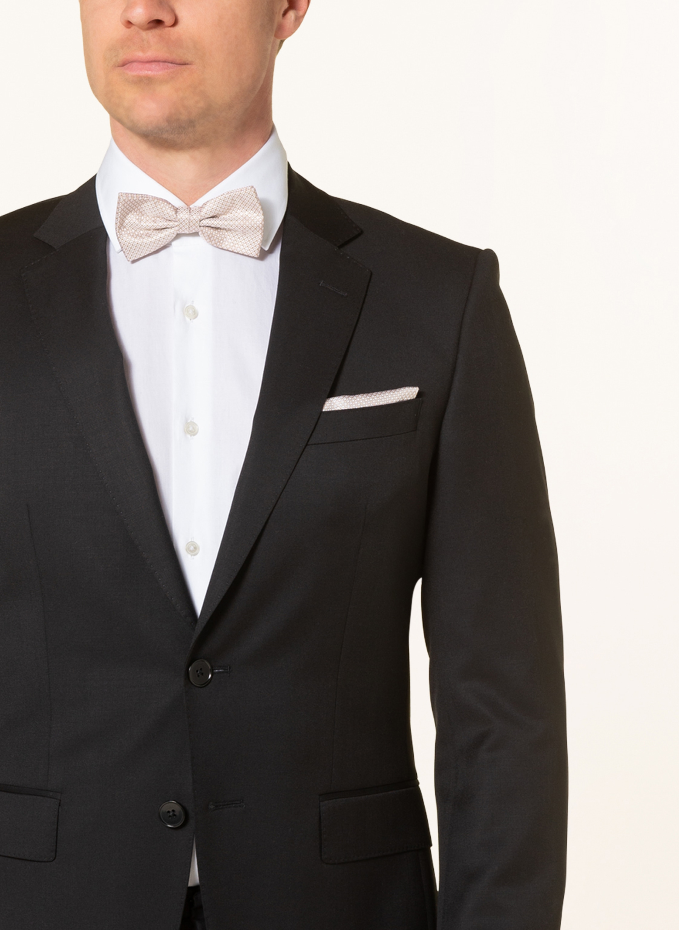 Thumbnail - Prince Bowtie Set: Fliege Und Einstecktuch beige