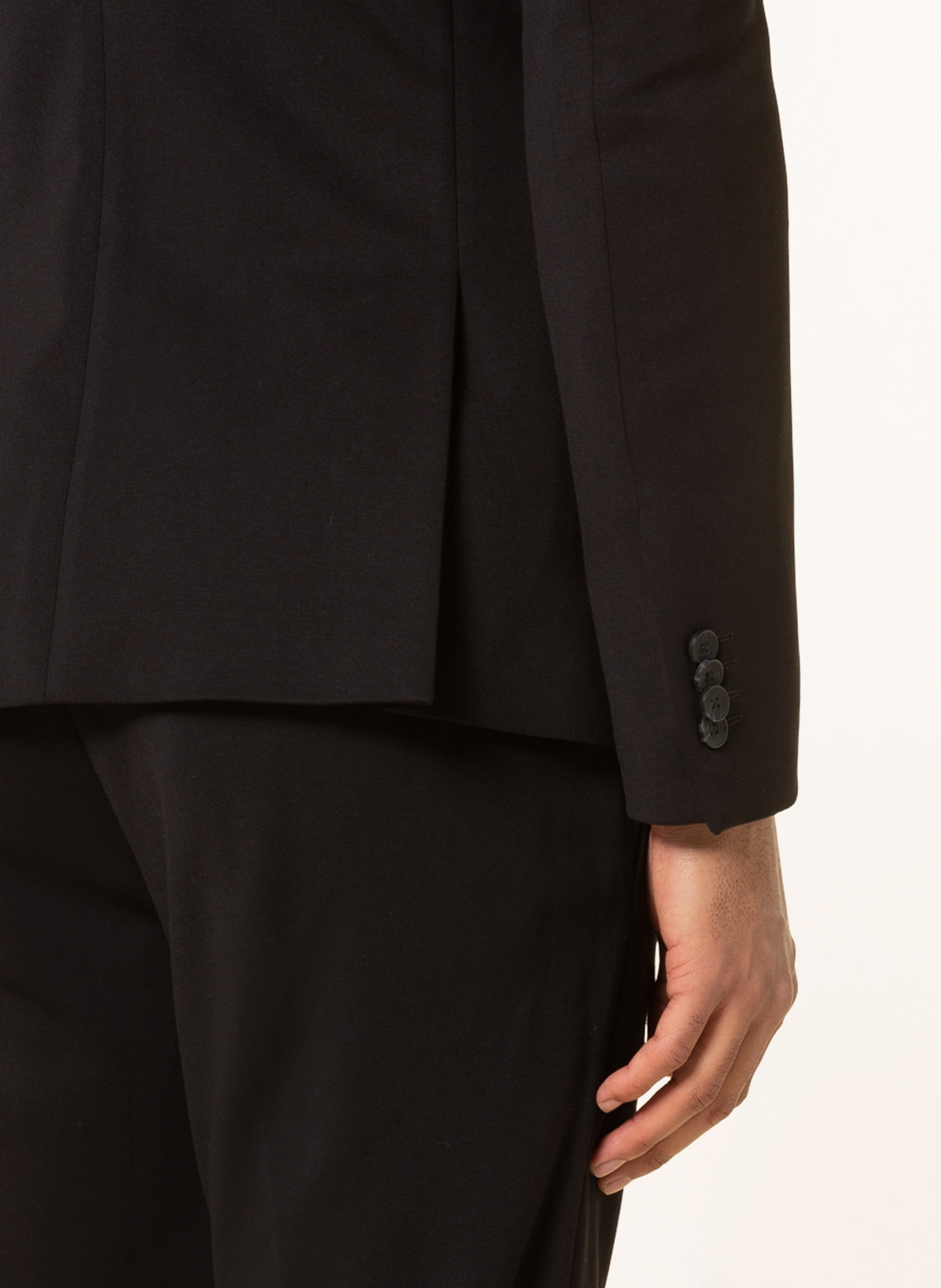 Thumbnail - Paul Anzugsakko Slim Fit Aus Jersey schwarz