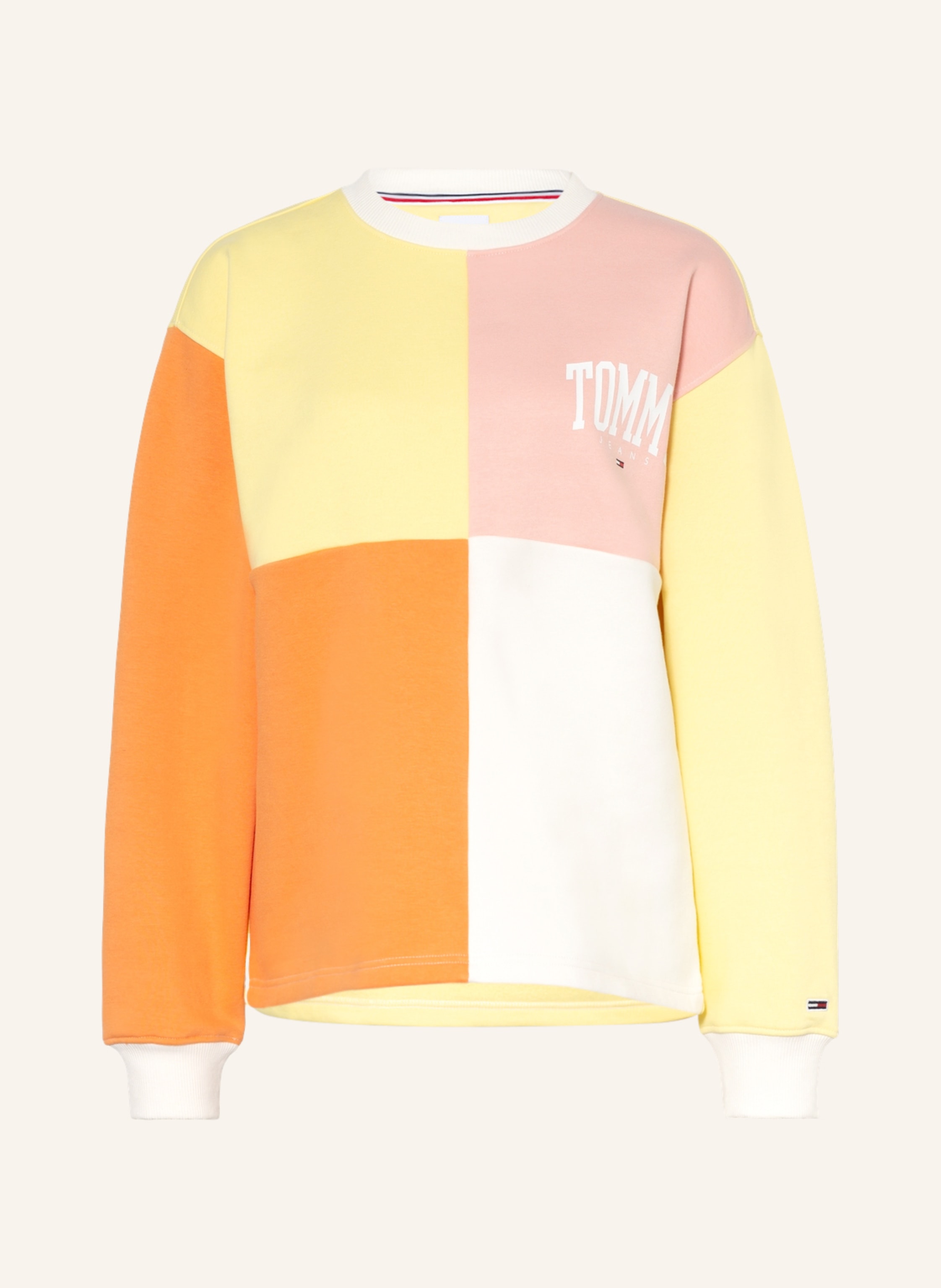 TOMMY JEANS Sweatshirt in yellow/ rose/ orange | Breuninger