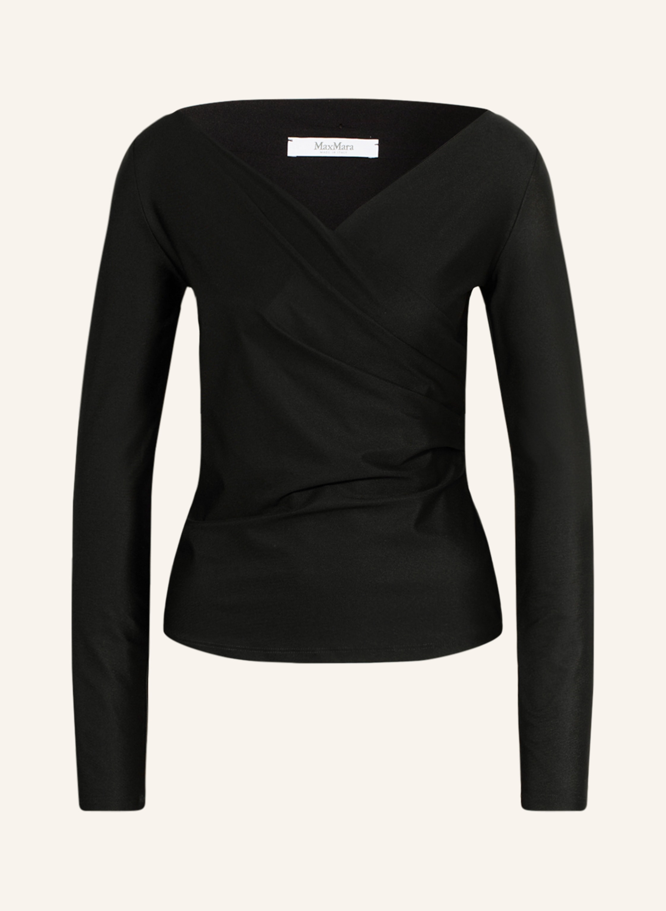 L'Or　Cache-coeur Knit Dress Black