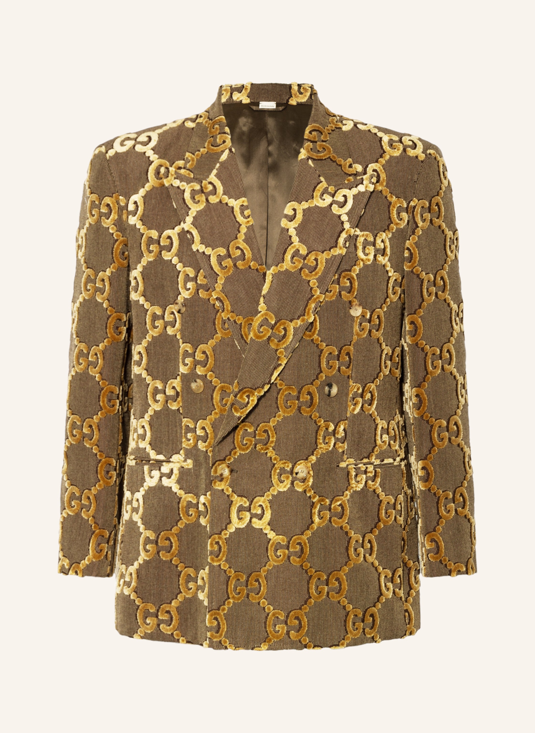 GUCCI Suit jacket regular fit in 9742 beige/ebony | Breuninger