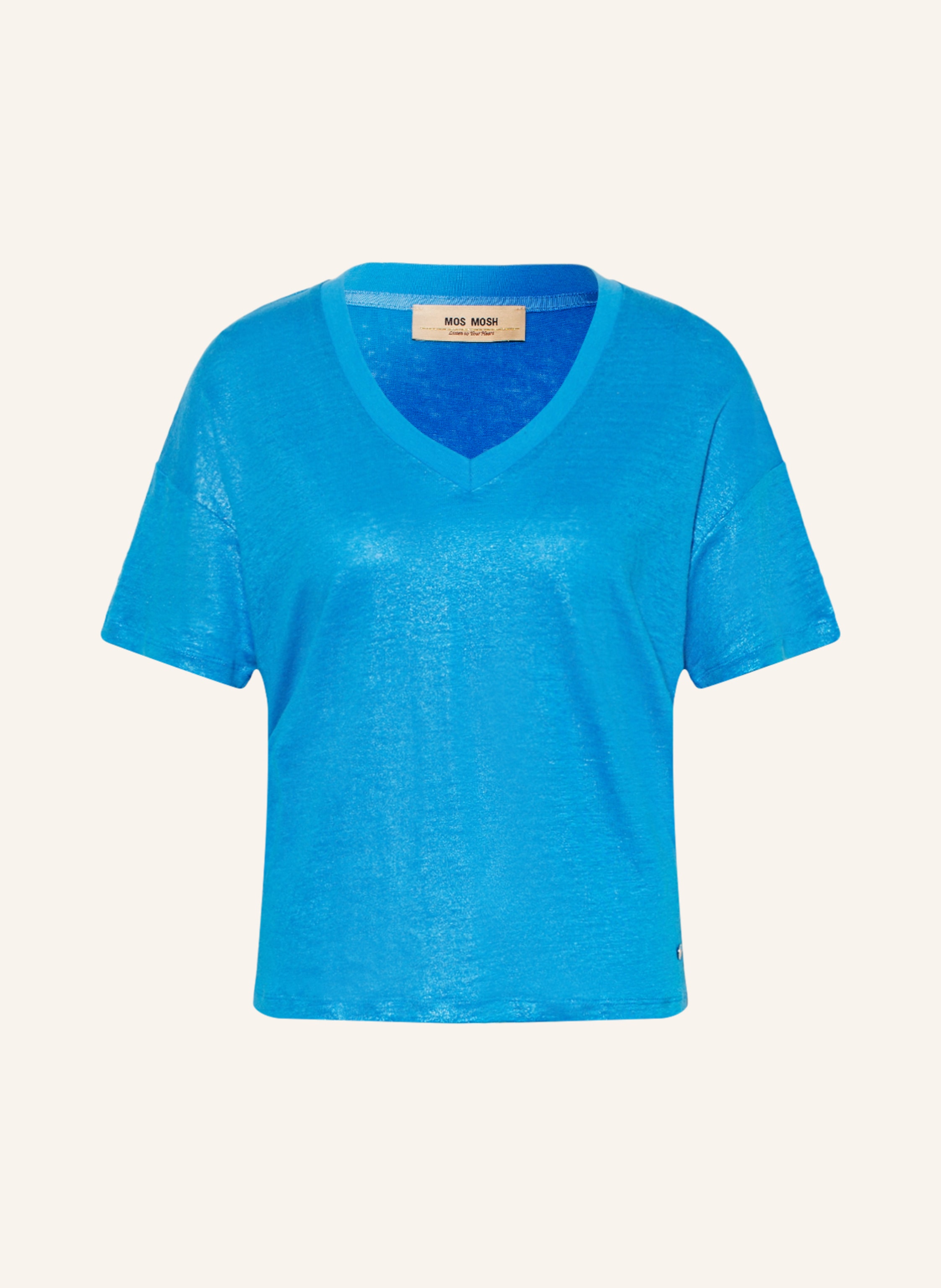 MOS MOSH T-shirt CASA made of linen in blue | Breuninger