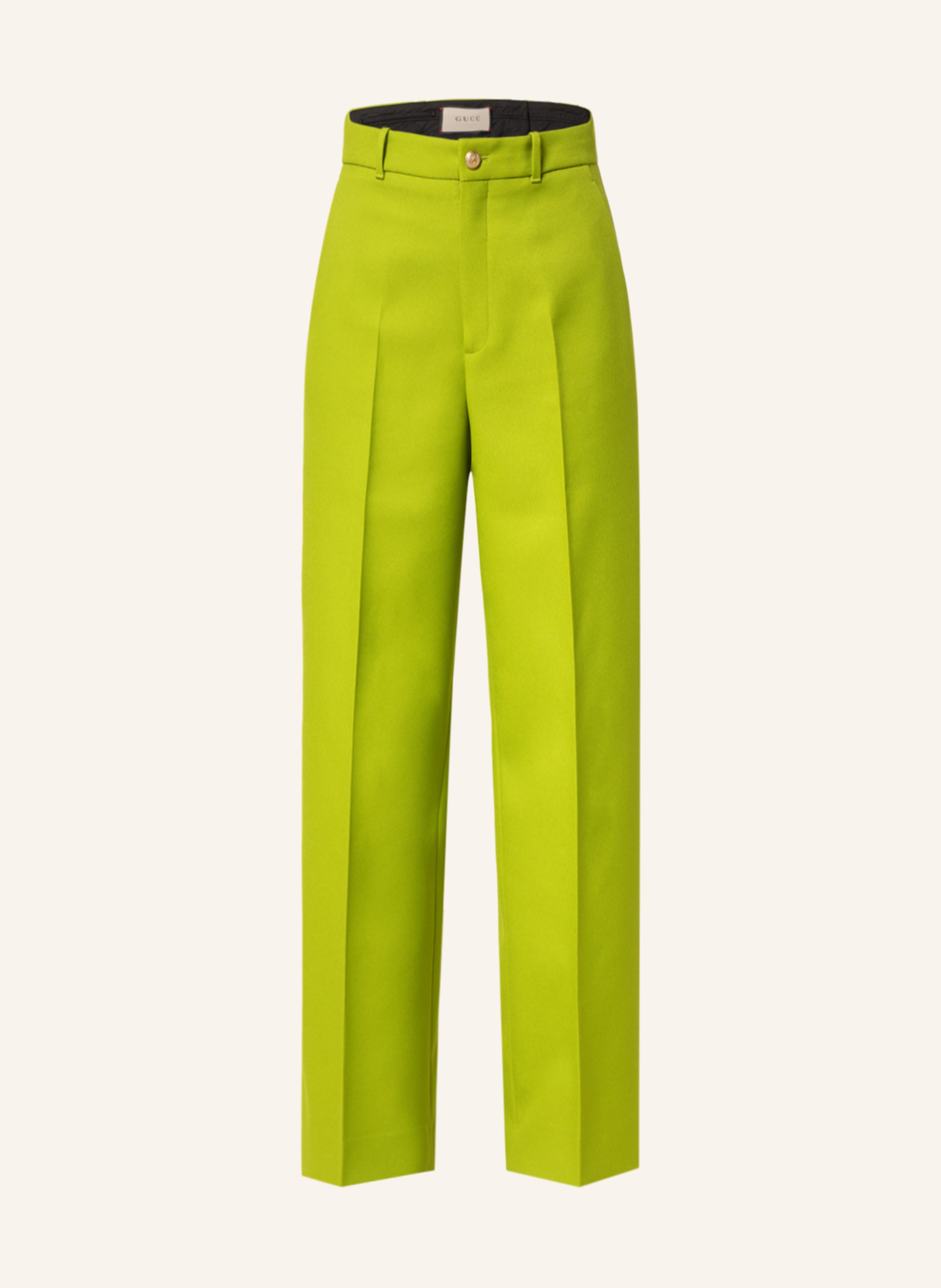 GUCCI Wide leg trousers in 3715 vivid apple green