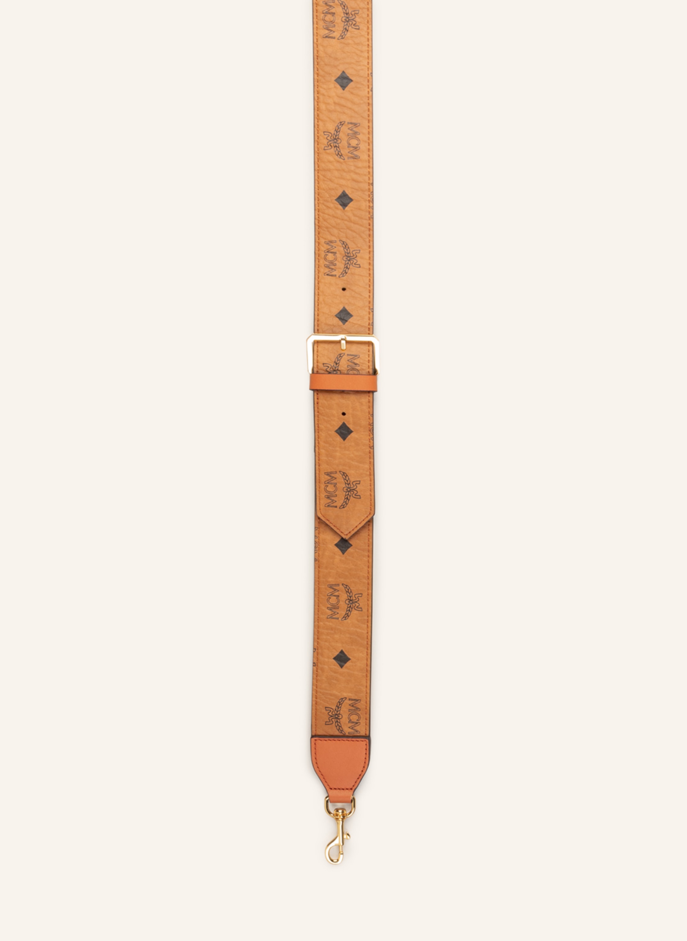 MCM Shoulder strap AREN in cognac