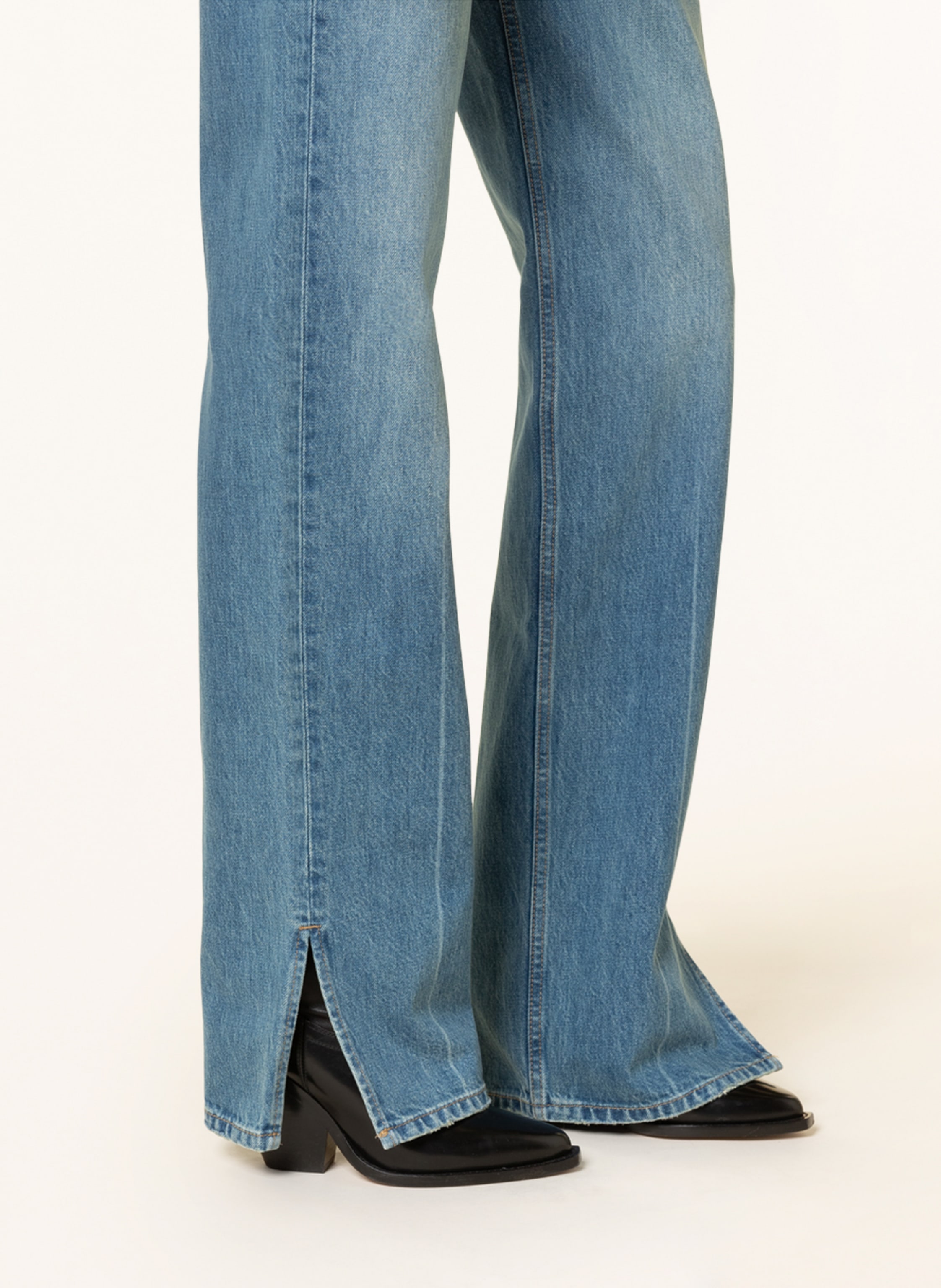 Thumbnail - Anine Bing Straight Jeans Roy blau